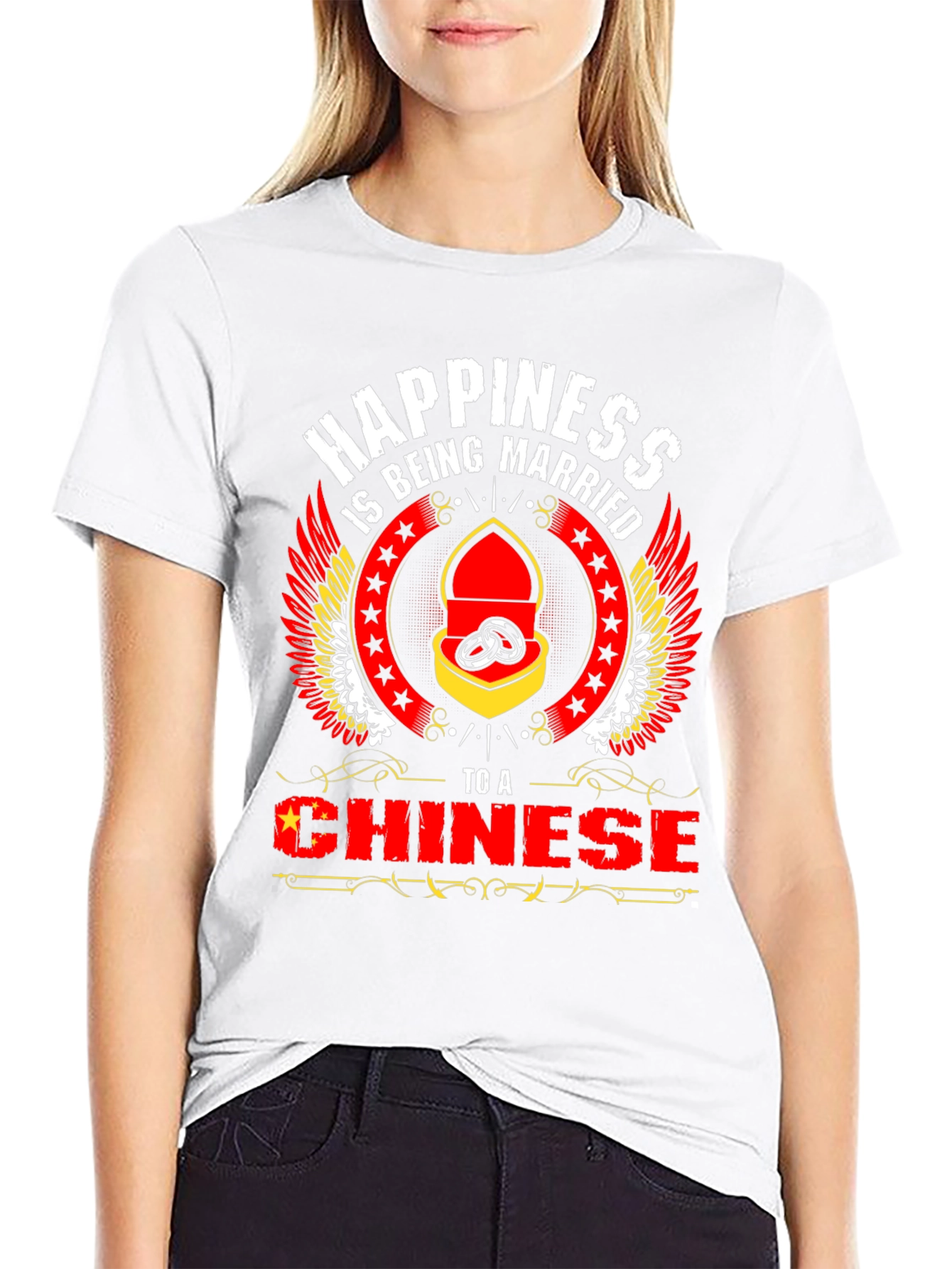 Happiness is Being Married to a Chinese T-Shirt