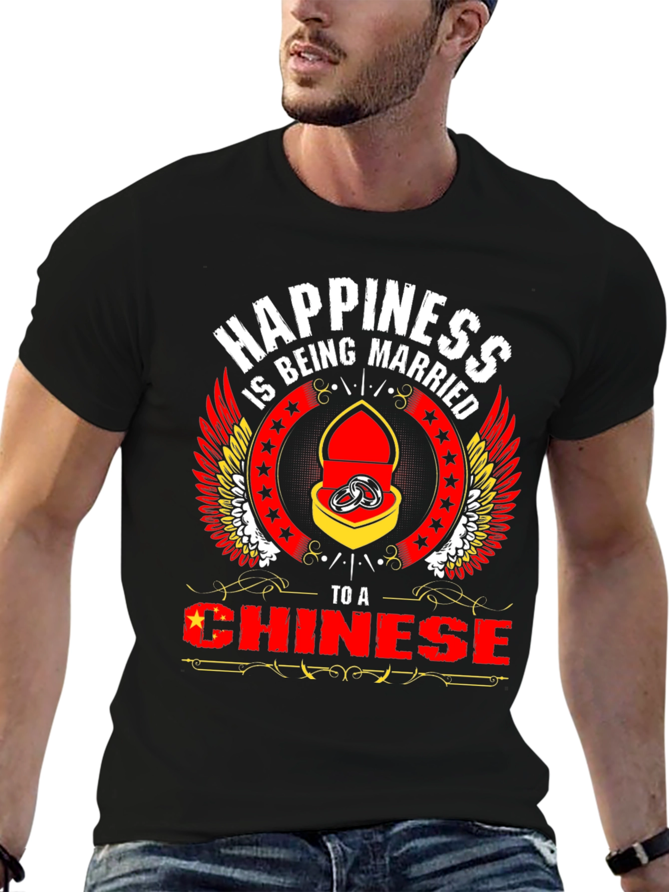 Happiness is Being Married to a Chinese T-Shirt