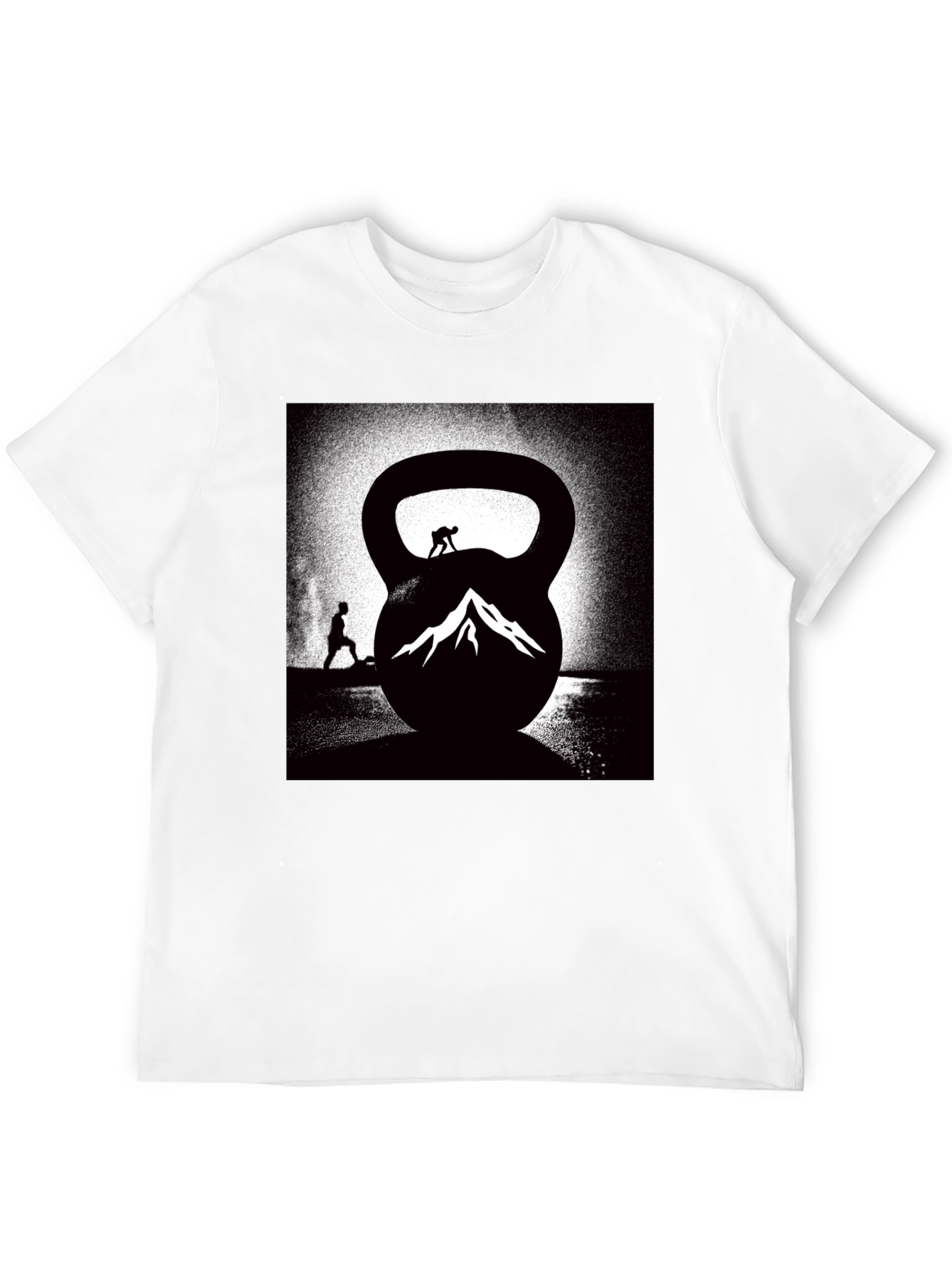 Kettlebell Mountain Black T-Shirt
