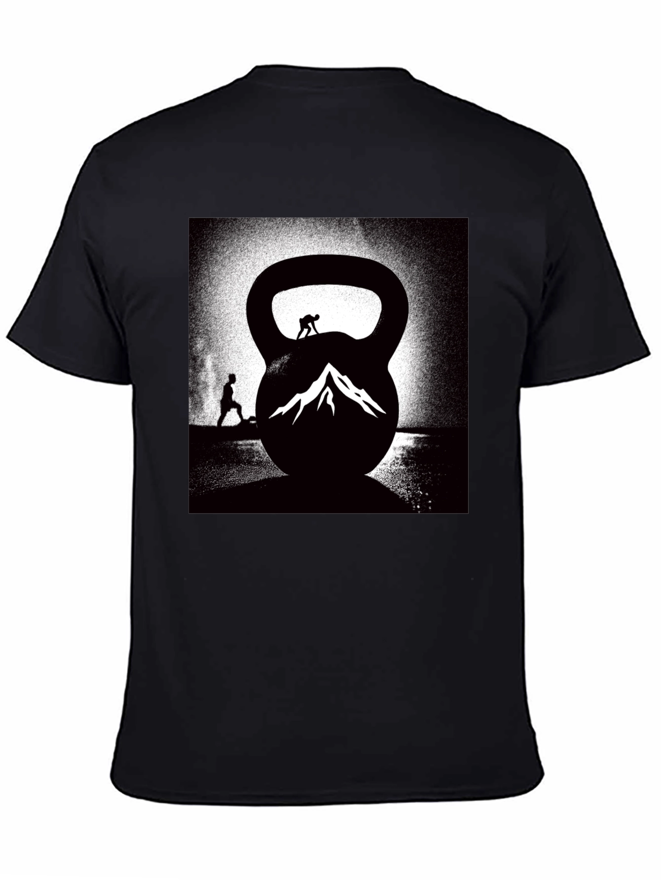 Kettlebell Mountain Black T-Shirt