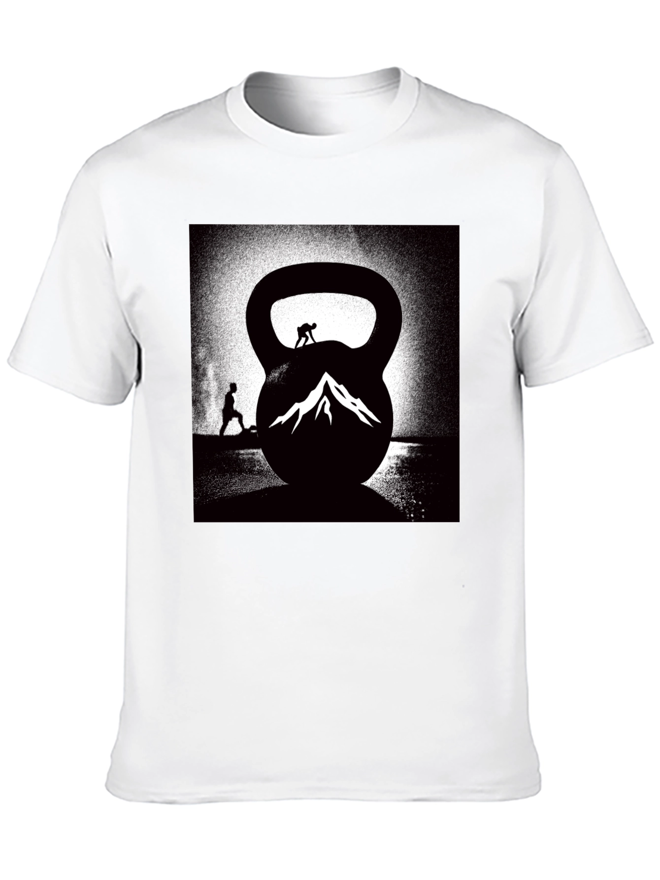 Kettlebell Mountain Black T-Shirt