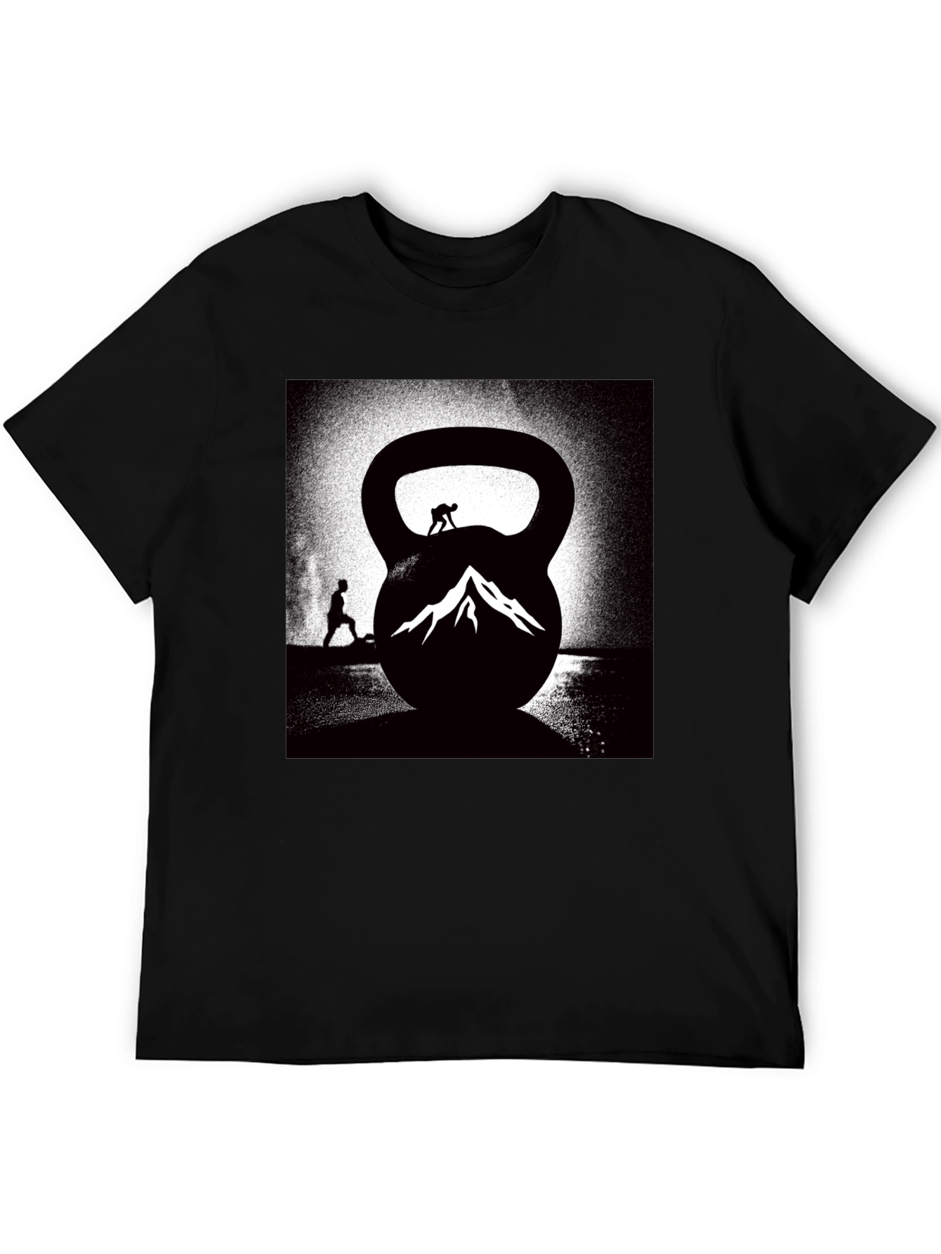 Kettlebell Mountain Black T-Shirt