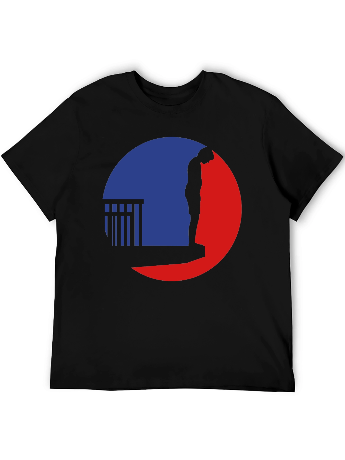 Silhouette Graphic Tee - Black Casual T-Shirt