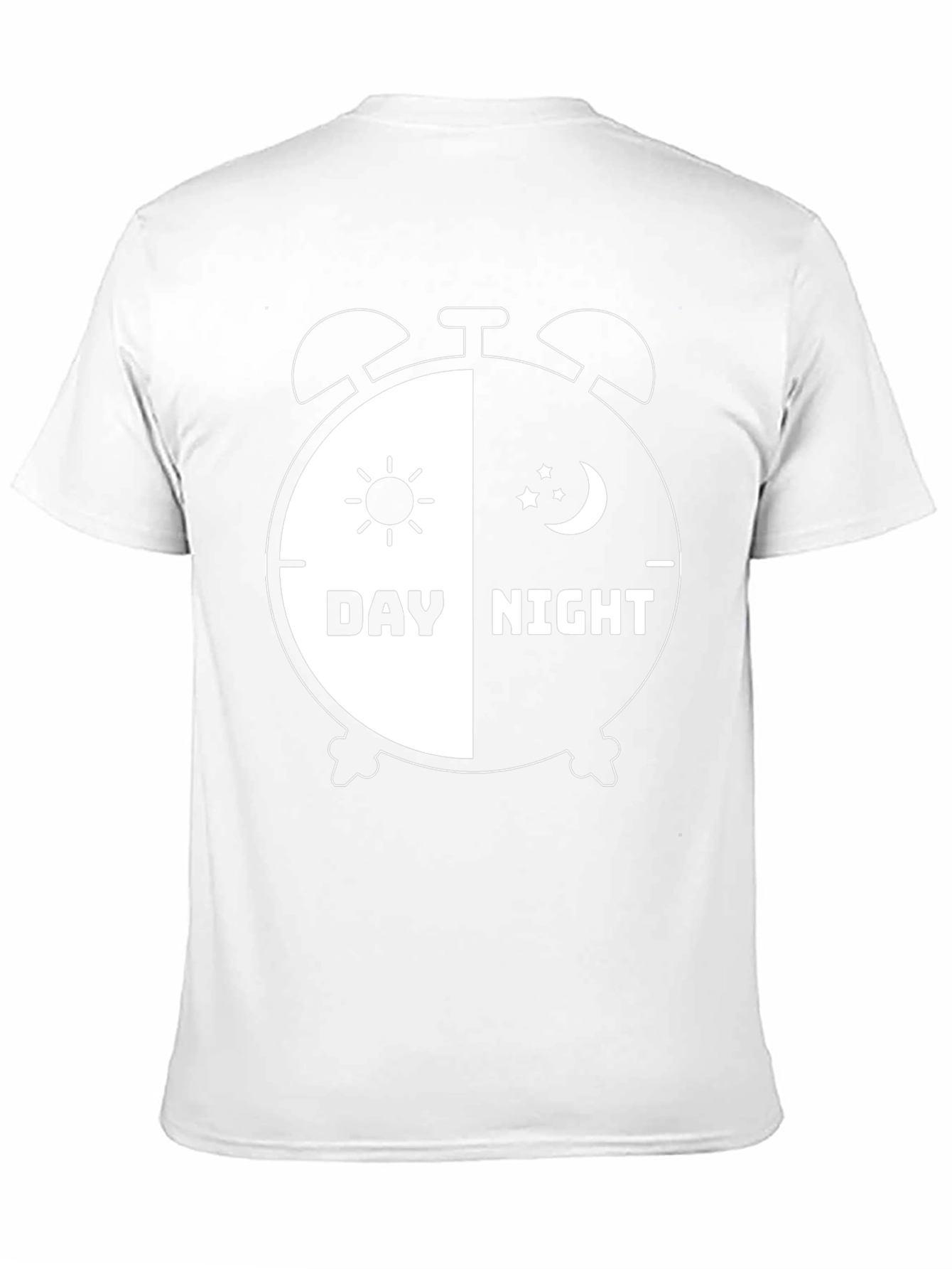 Day and Night Alarm Clock Graphic T-Shirt