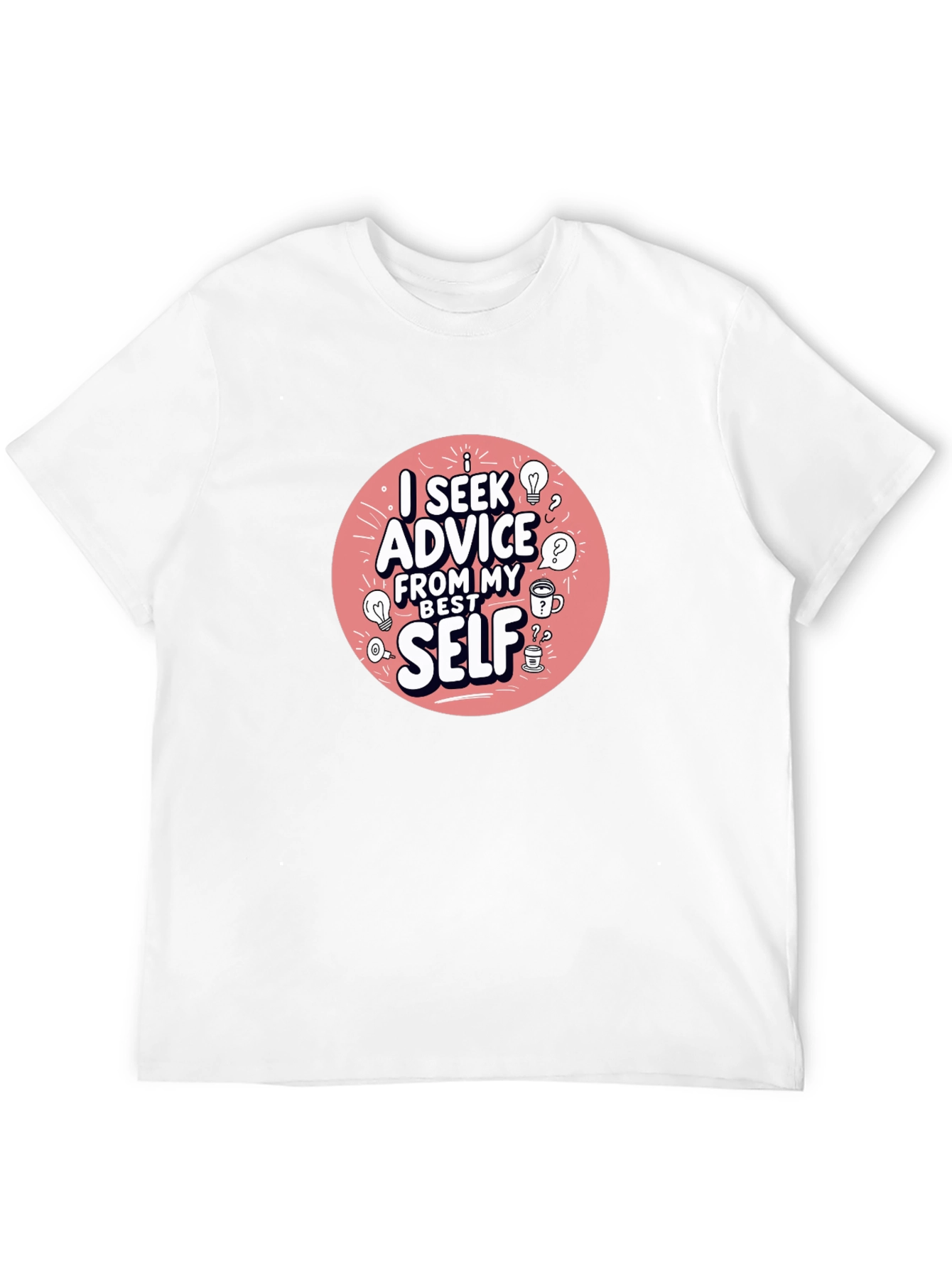 Advice From My Best Self Black Graphic Tee