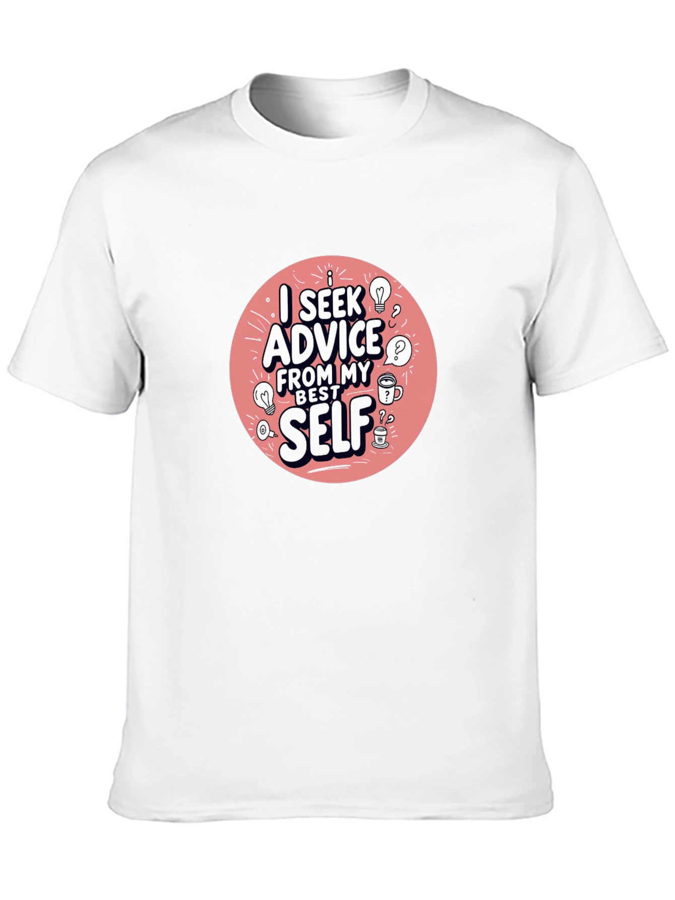 Advice From My Best Self Black Graphic Tee