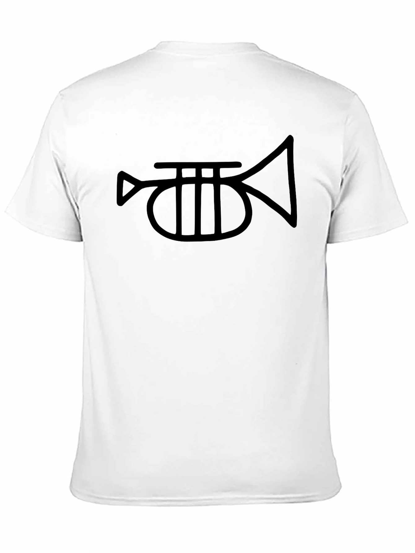 Trumpet Graphic Tee - Classic Black Cotton T-Shirt