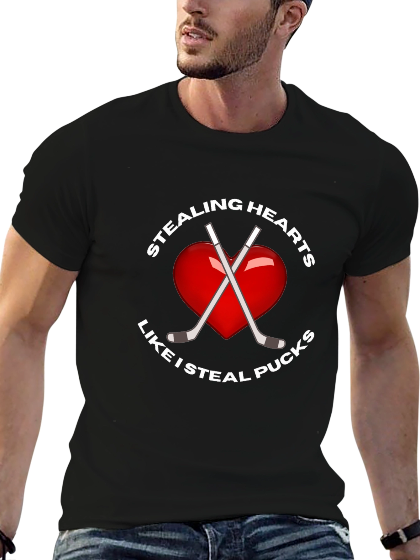 Stealing Hearts Like I Steal Pucks T-Shirt