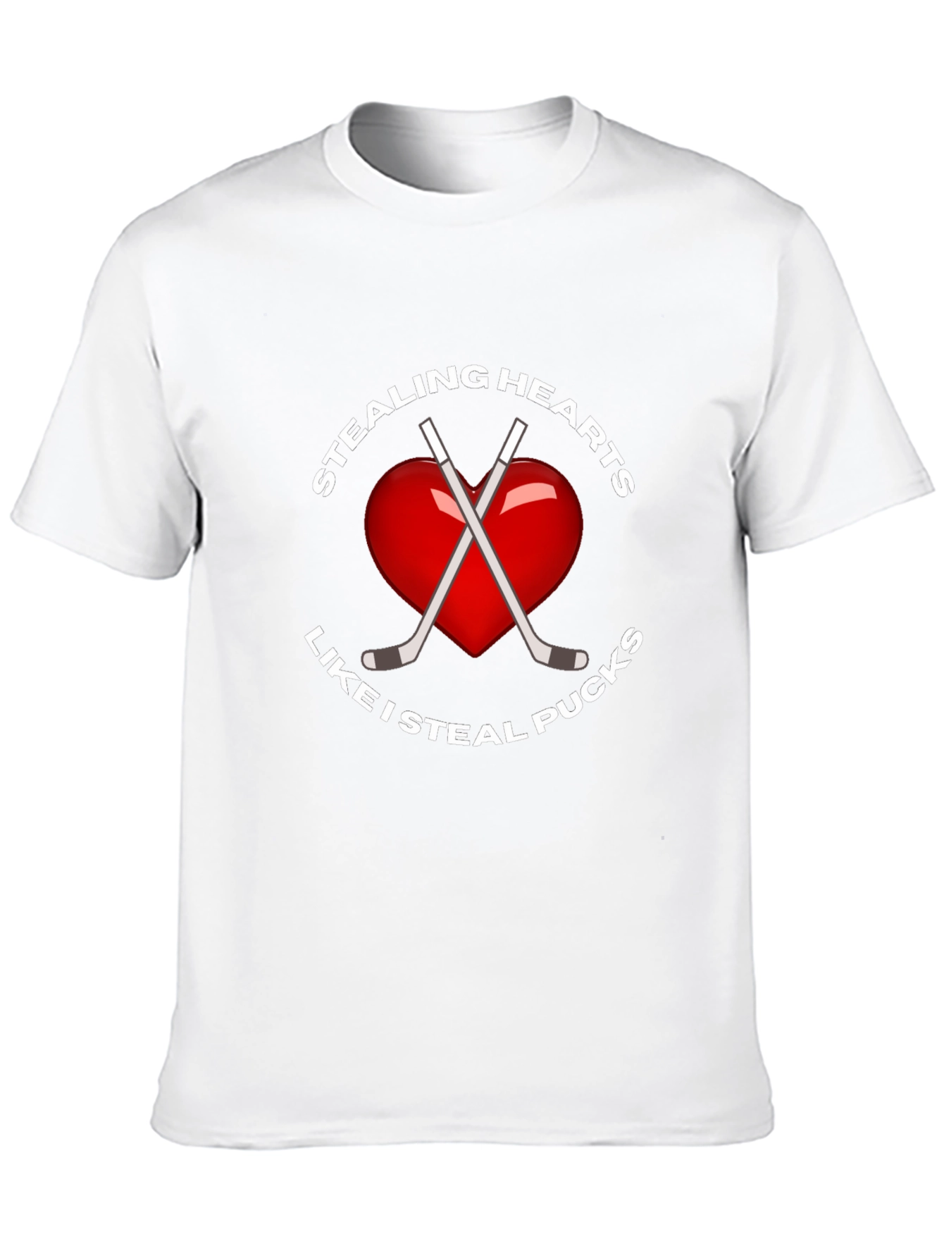 Stealing Hearts Like I Steal Pucks T-Shirt