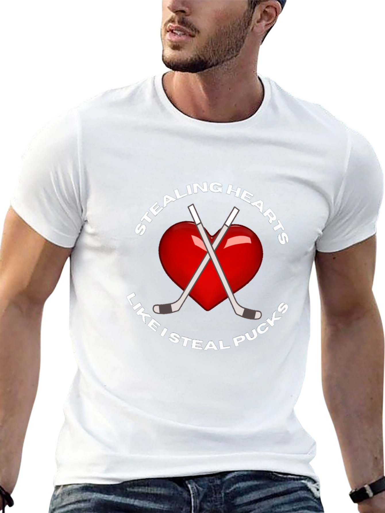 Stealing Hearts Like I Steal Pucks T-Shirt