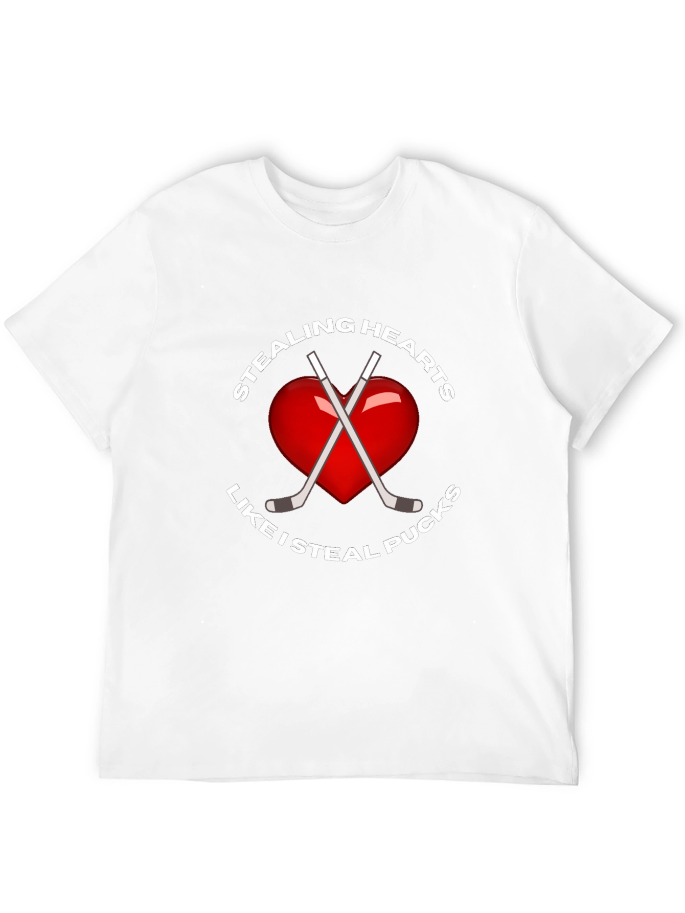 Stealing Hearts Like I Steal Pucks T-Shirt