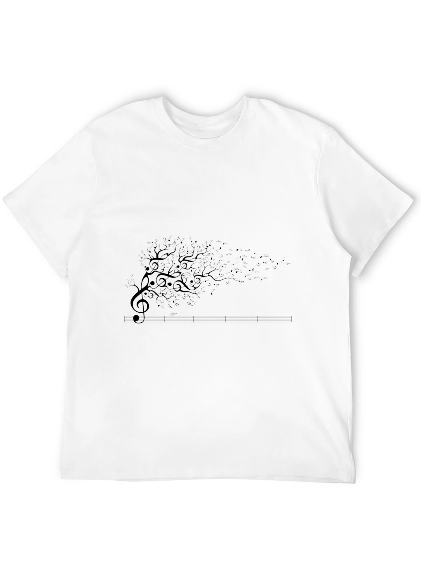 Musical Tree Black T-Shirt