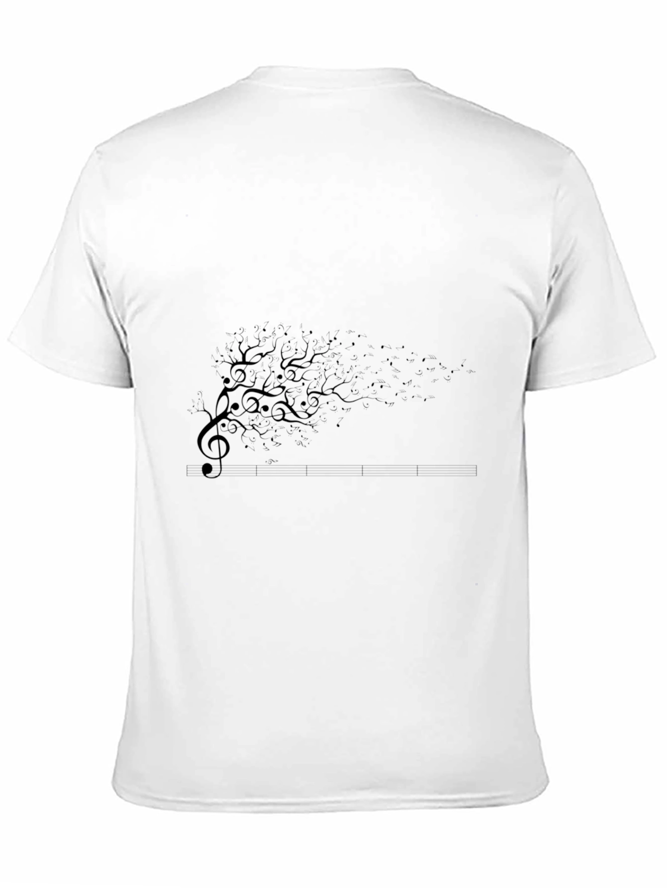 Musical Tree Black T-Shirt