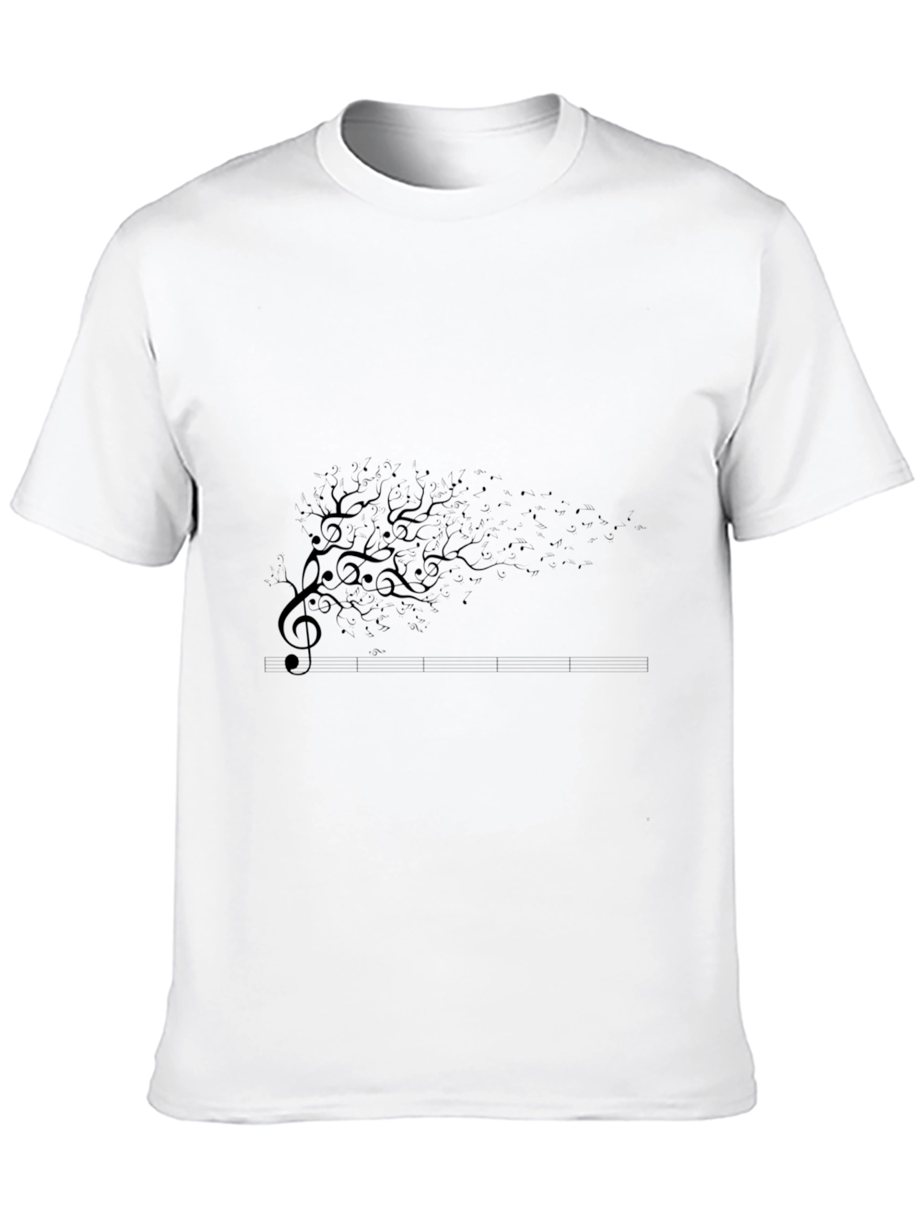 Musical Tree Black T-Shirt