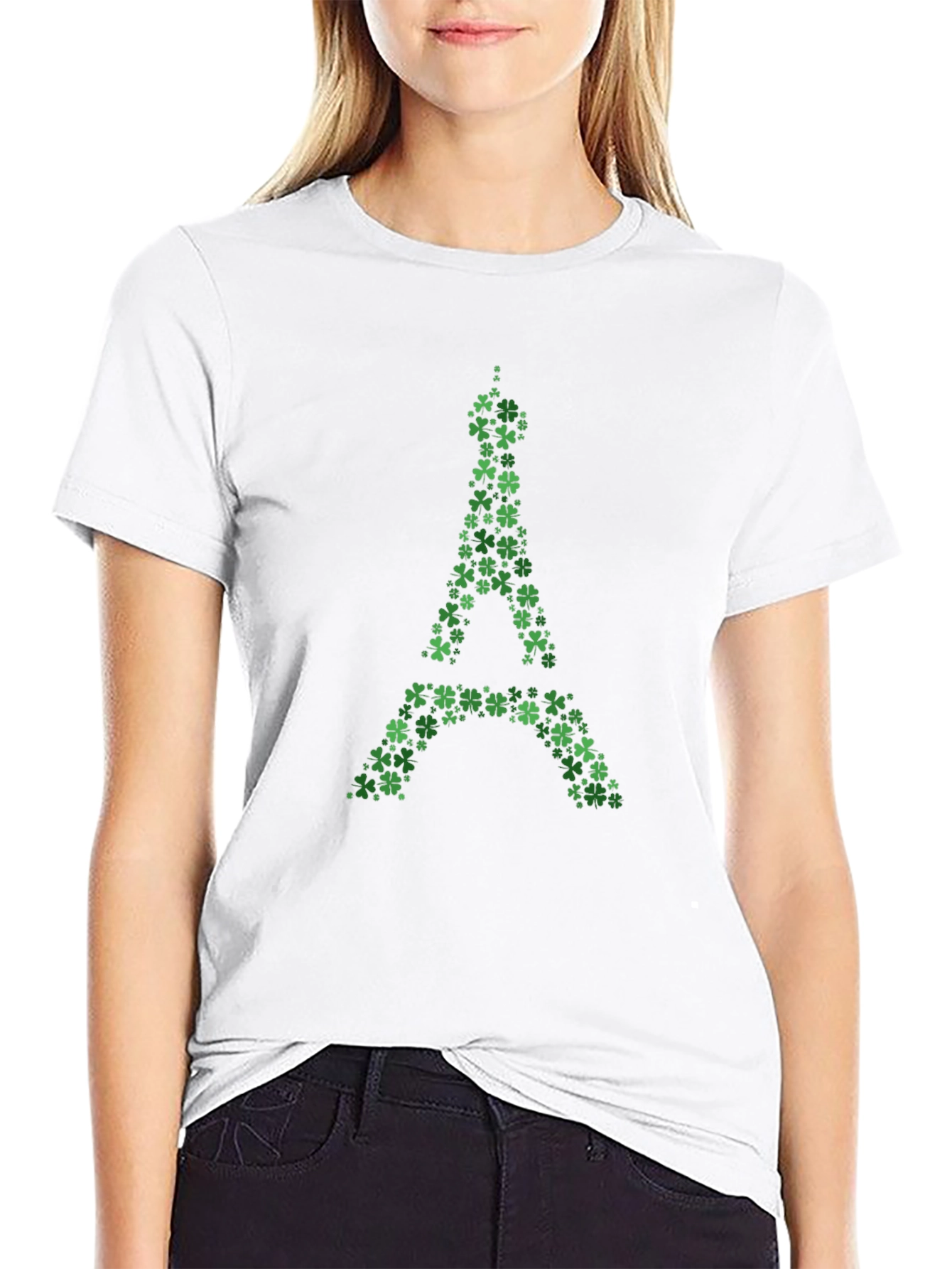 Lucky Eiffel Tower Shamrock T-Shirt
