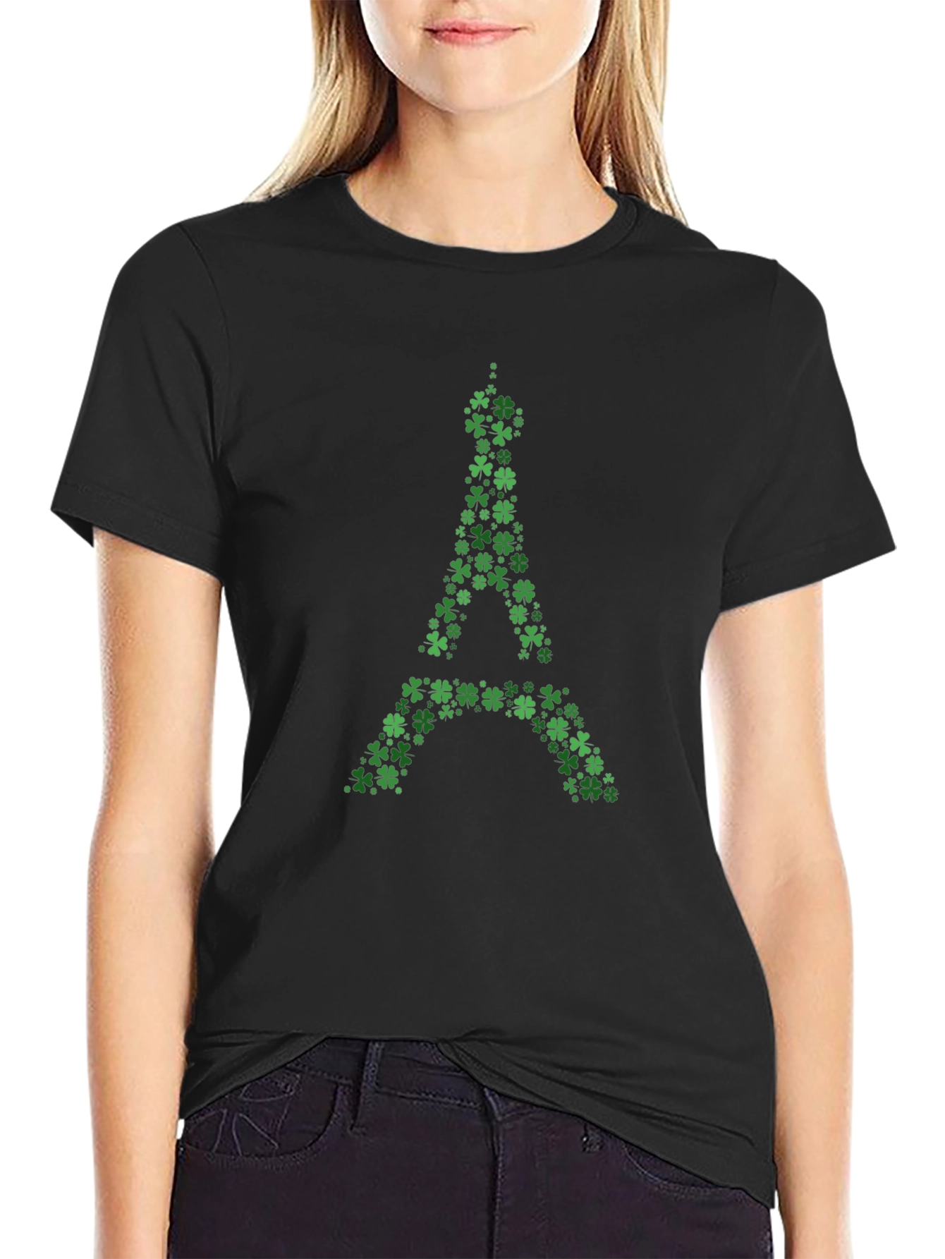 Lucky Eiffel Tower Shamrock T-Shirt