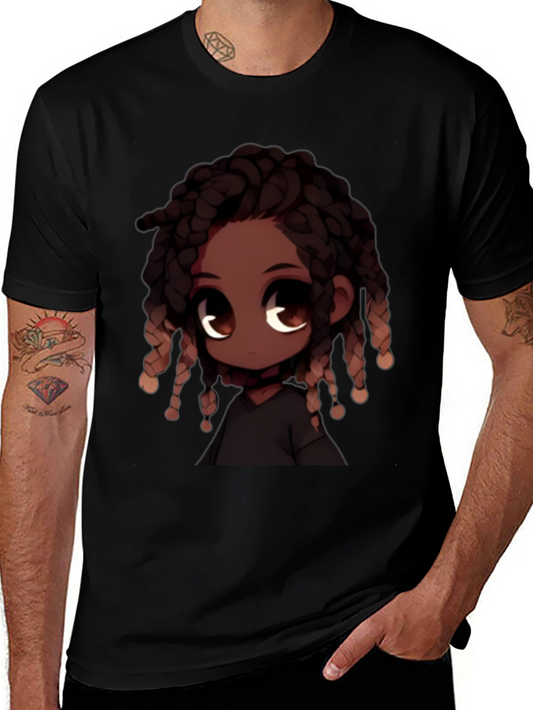 Anime Character Black T-Shirt