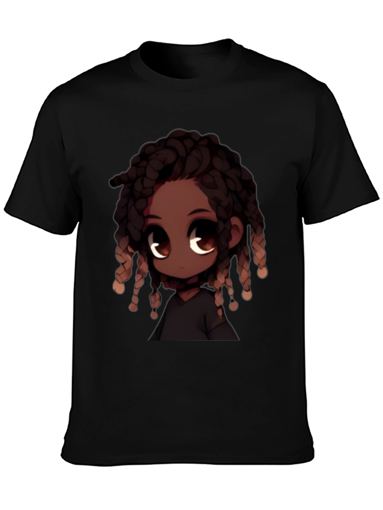 Anime Character Black T-Shirt