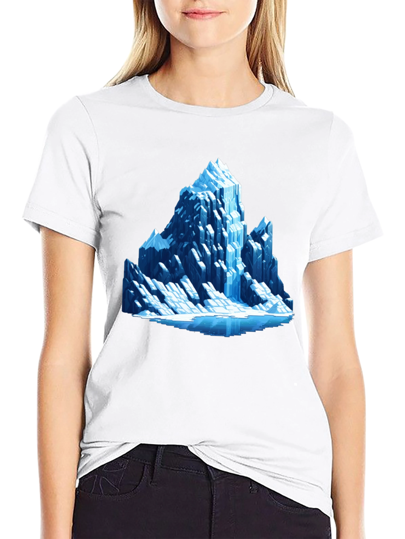 Ice Mountain Graphic Tee - Black