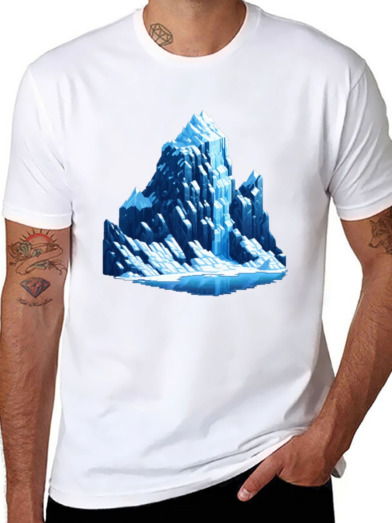 Ice Mountain Graphic Tee - Black