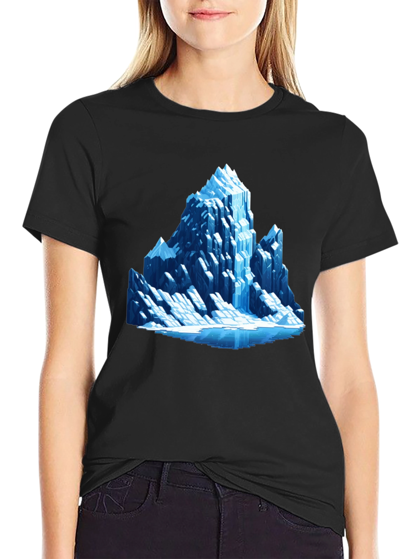 Ice Mountain Graphic Tee - Black