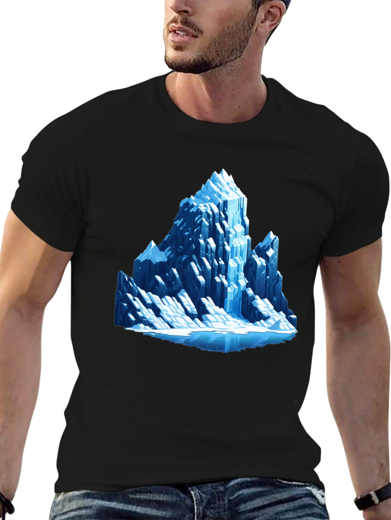 Ice Mountain Graphic Tee - Black