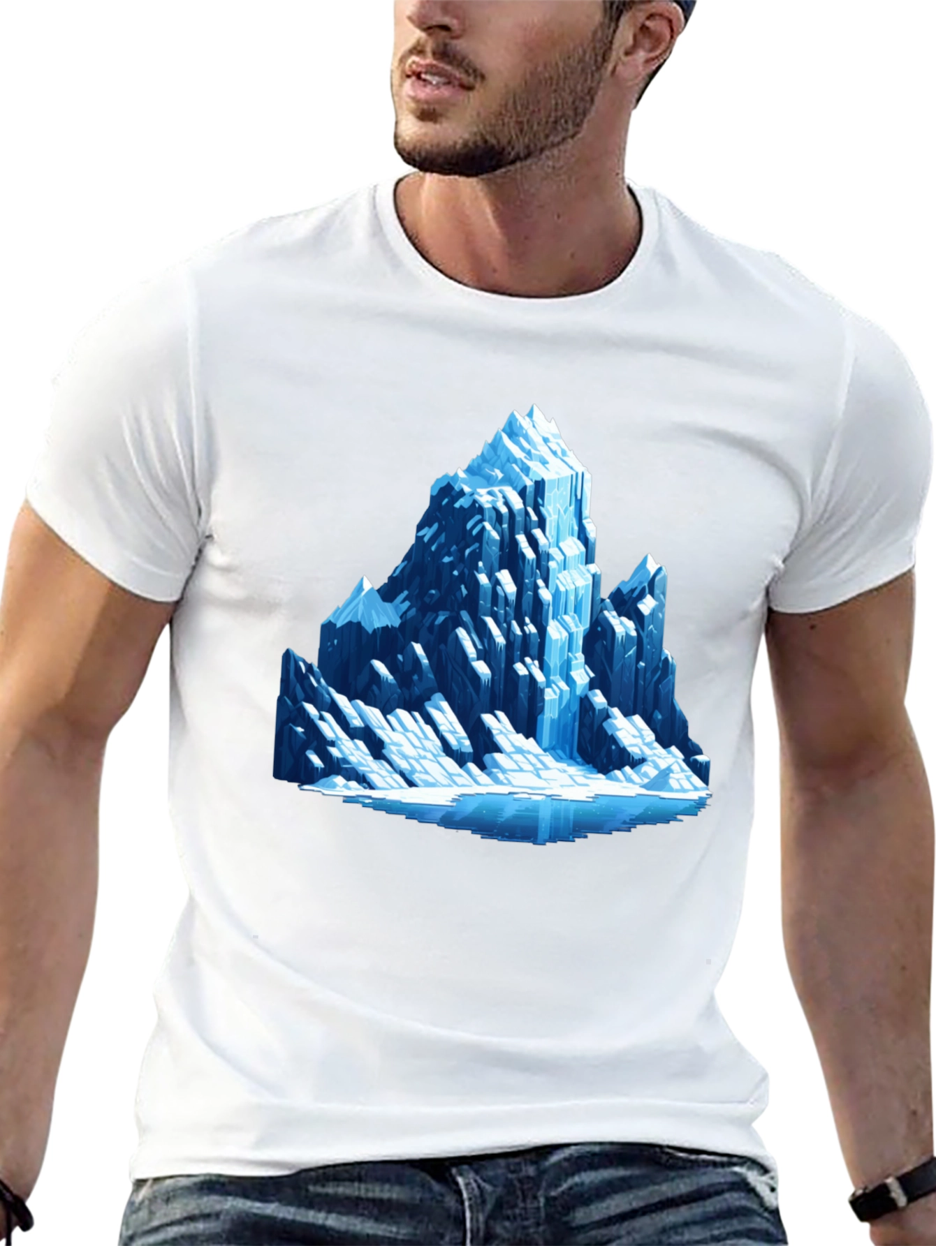 Ice Mountain Graphic Tee - Black