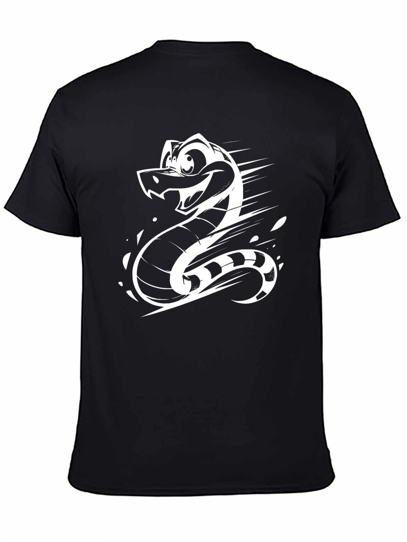 Cartoon Snake Graphic T-Shirt