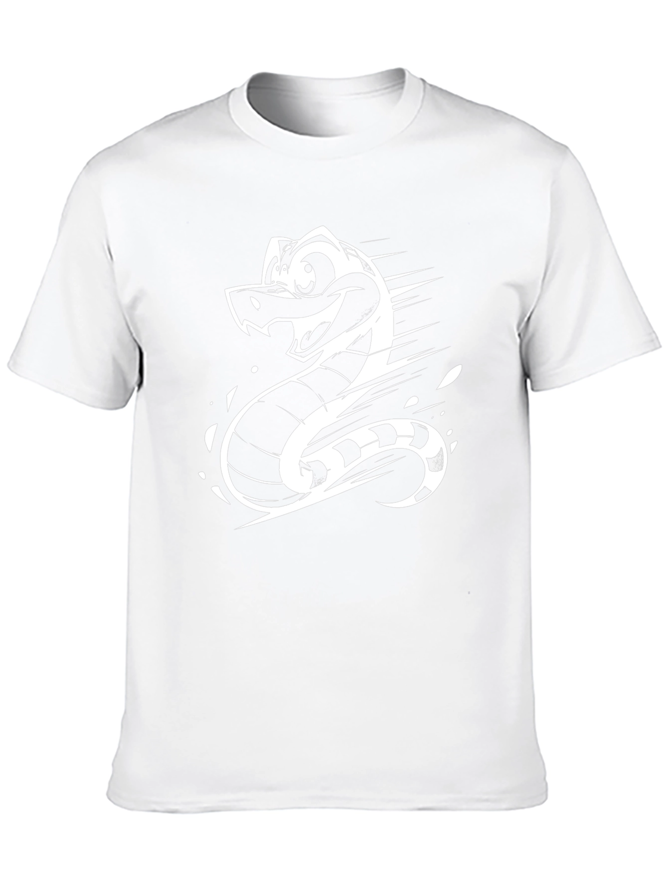 Cartoon Snake Graphic T-Shirt