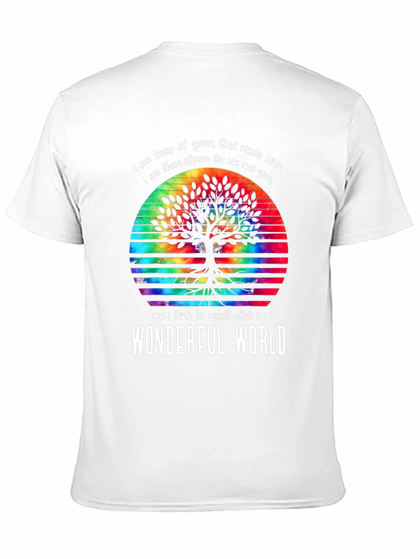Wonderful World Tree Tie-Dye Graphic Tee