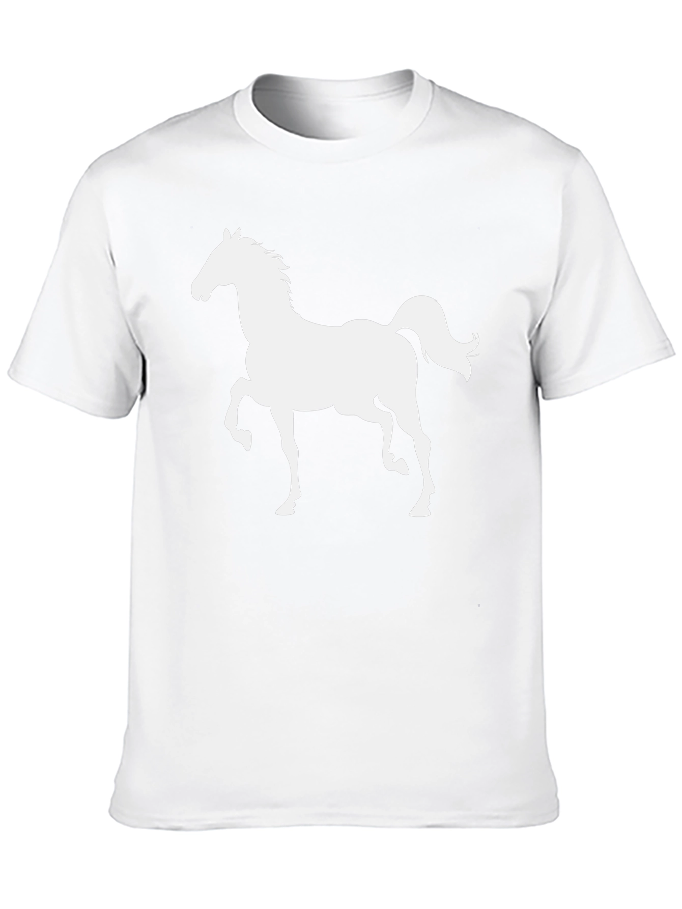Black Horse Graphic Tee - Stylish Mens T-Shirt