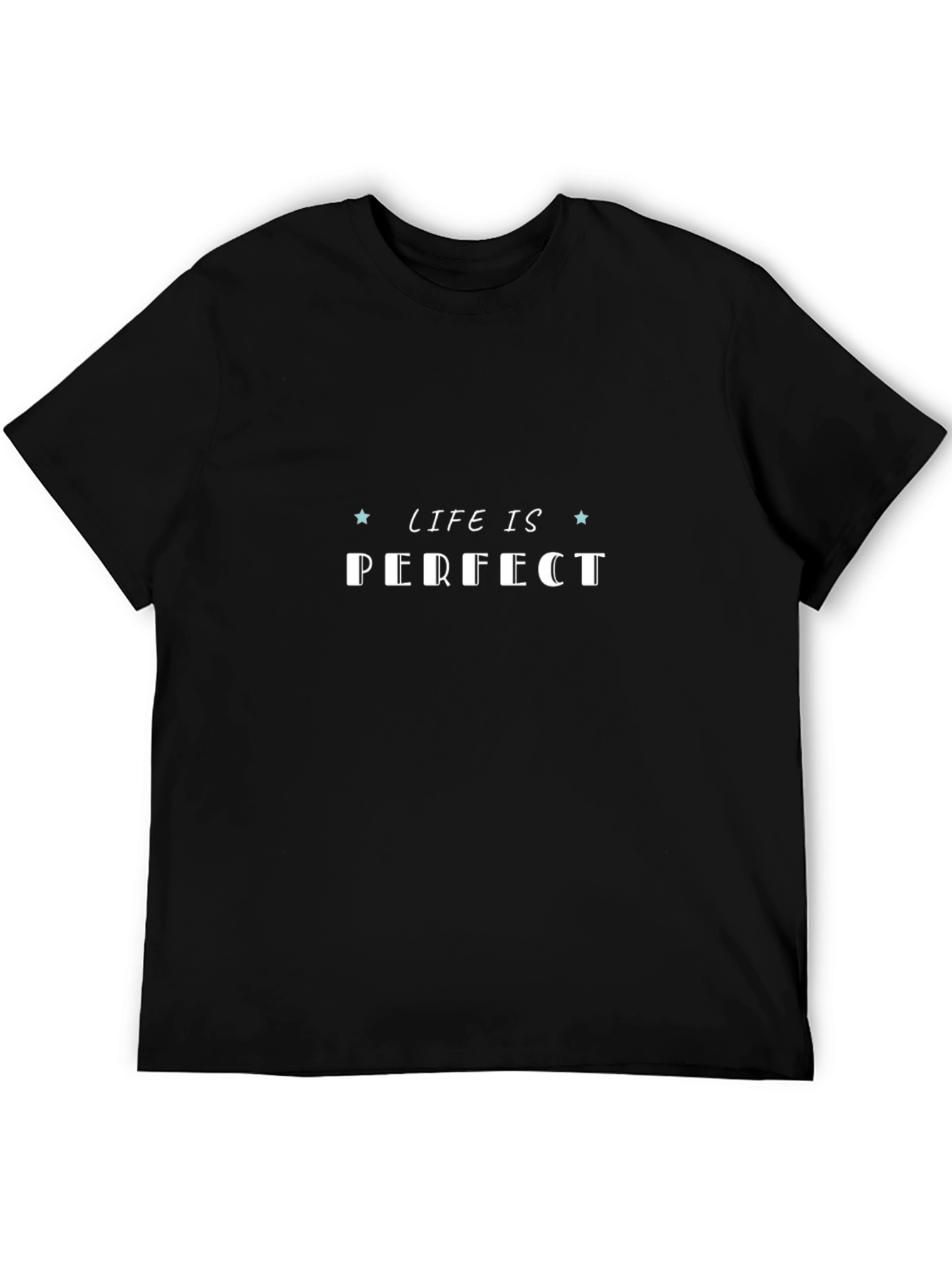 Life is Perfect Graphic Tee - Black
