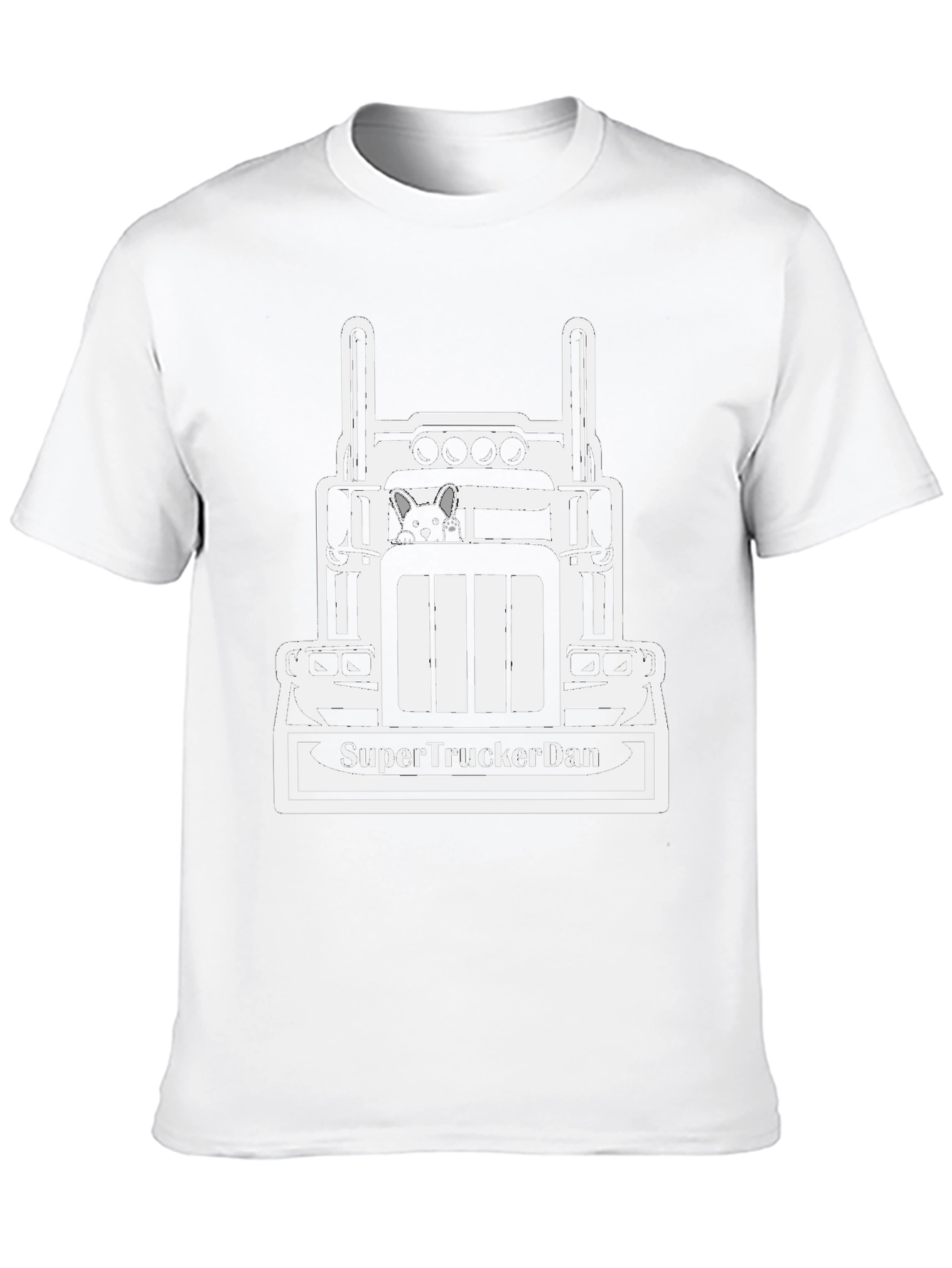 SuperTruckerDan Black Graphic Tee
