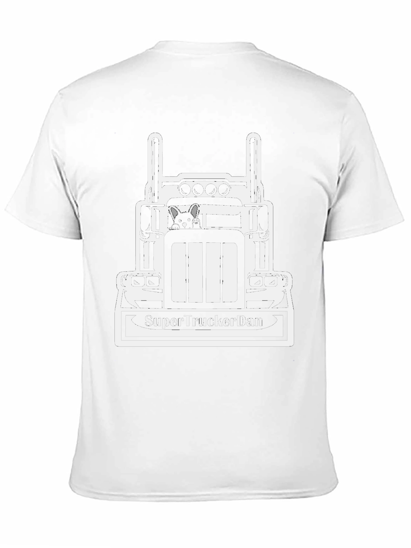 SuperTruckerDan Black Graphic Tee