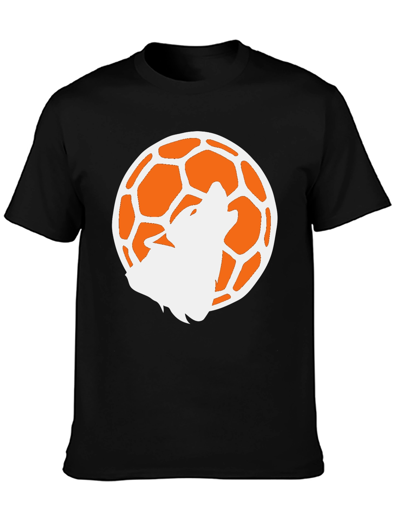 Wolf Moon Soccer Black T-Shirt