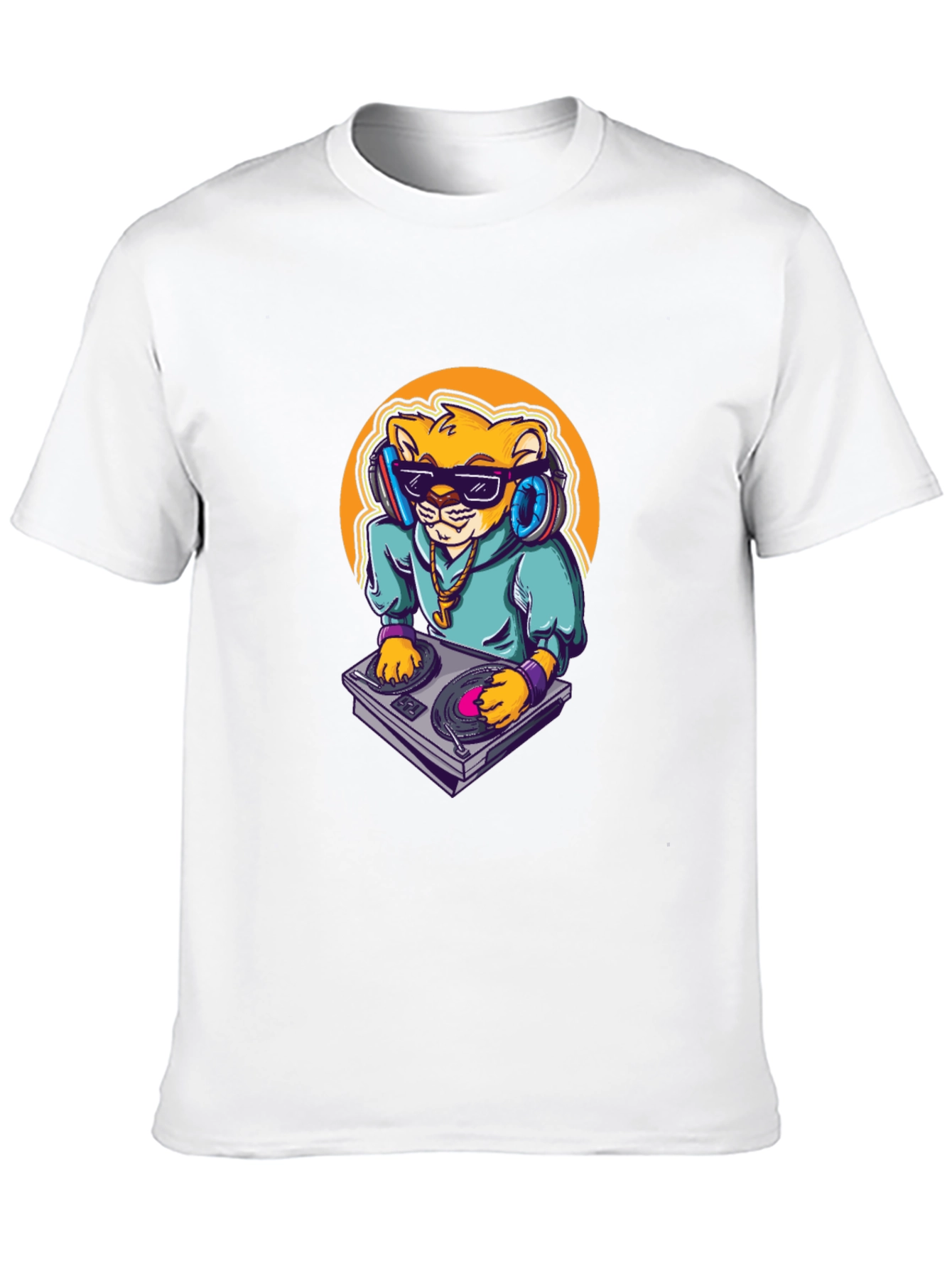 DJ Lion Black T-Shirt