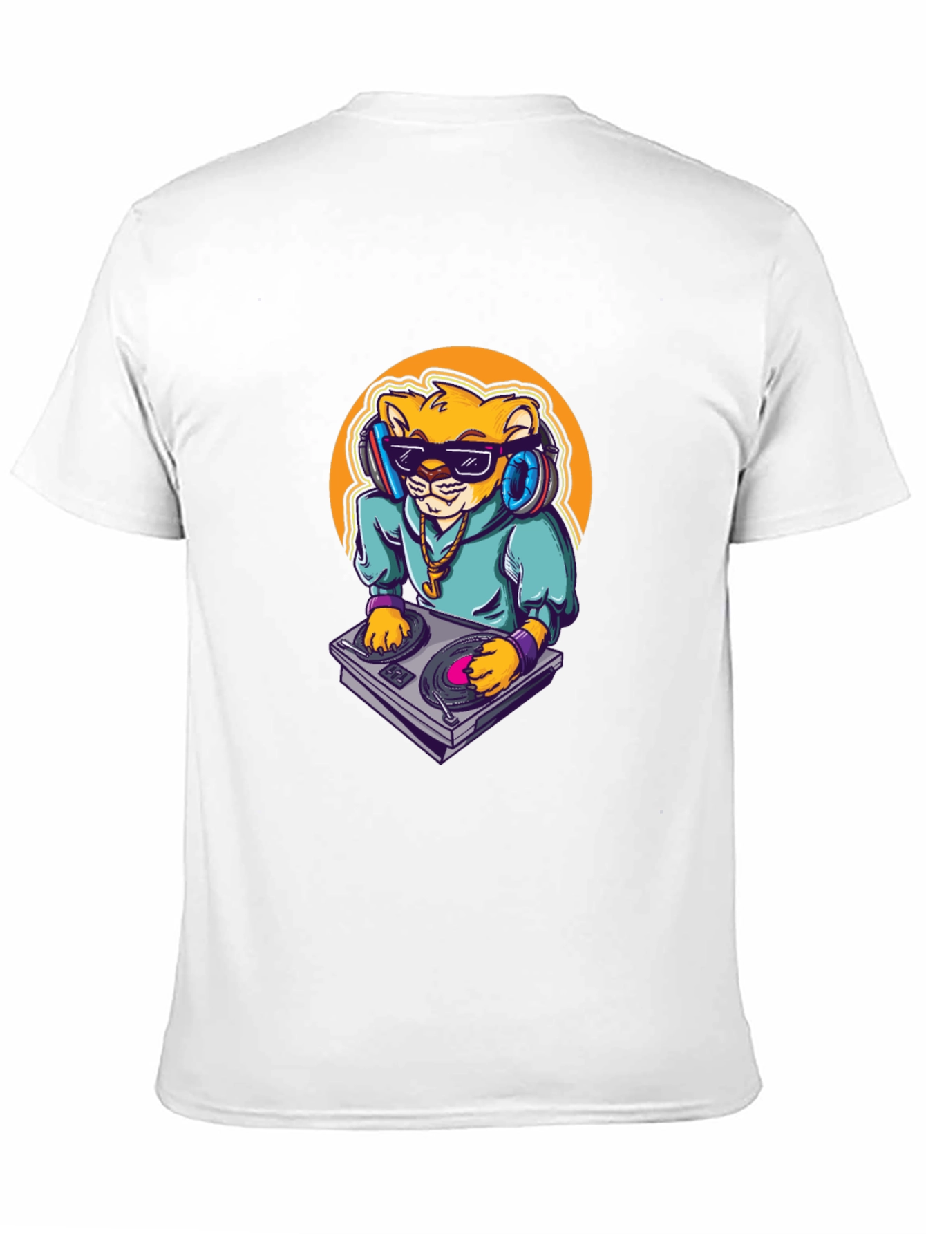 DJ Lion Black T-Shirt