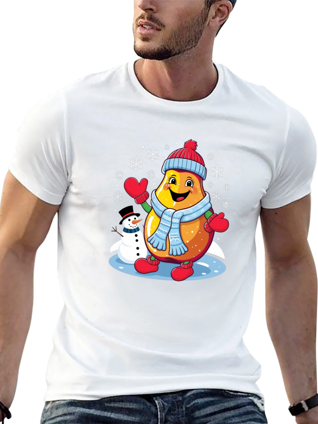 Winter Pear T-Shirt: Festive Fun!