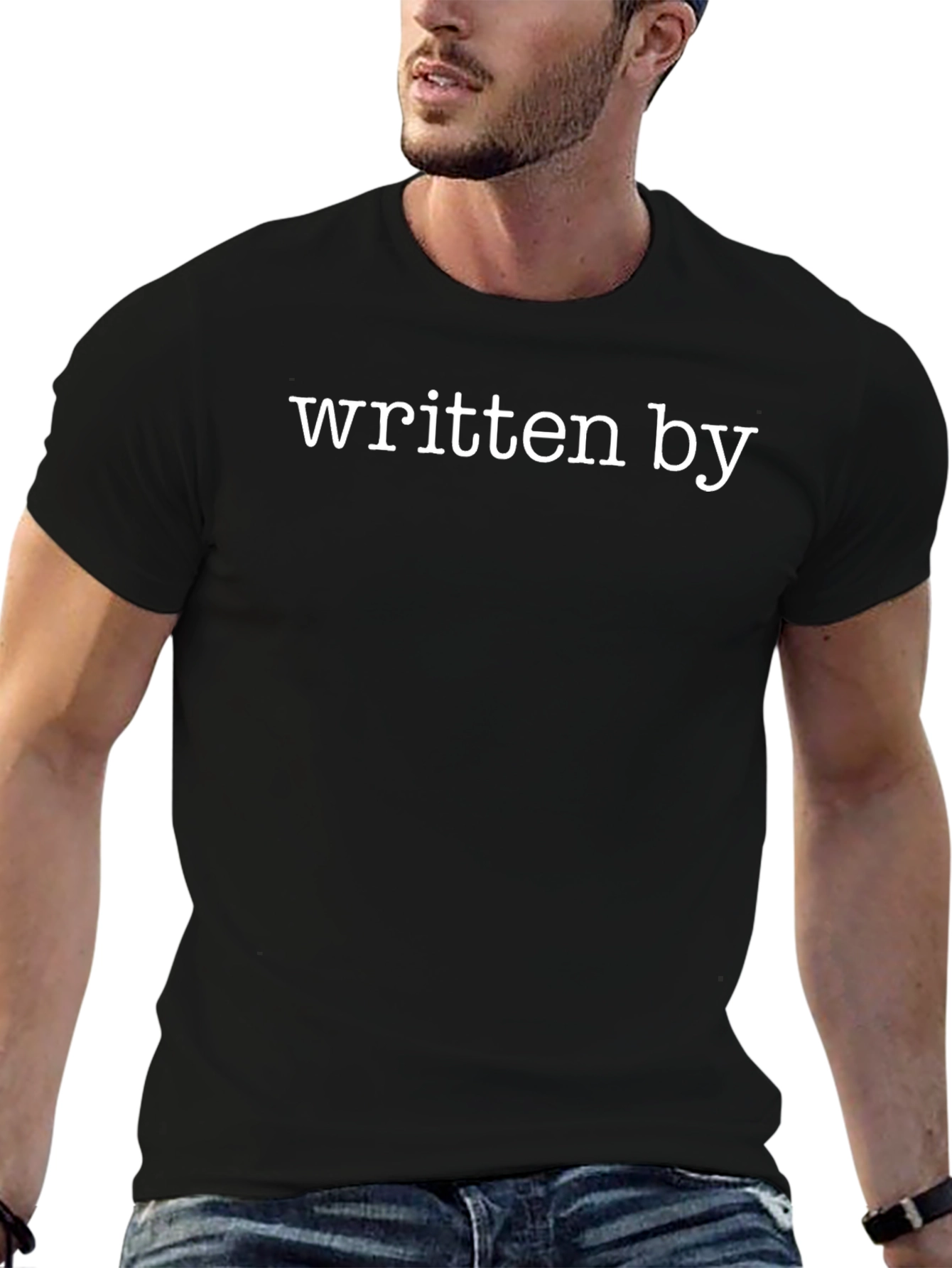 Written By Graphic Tee - Black Cotton T-Shirt