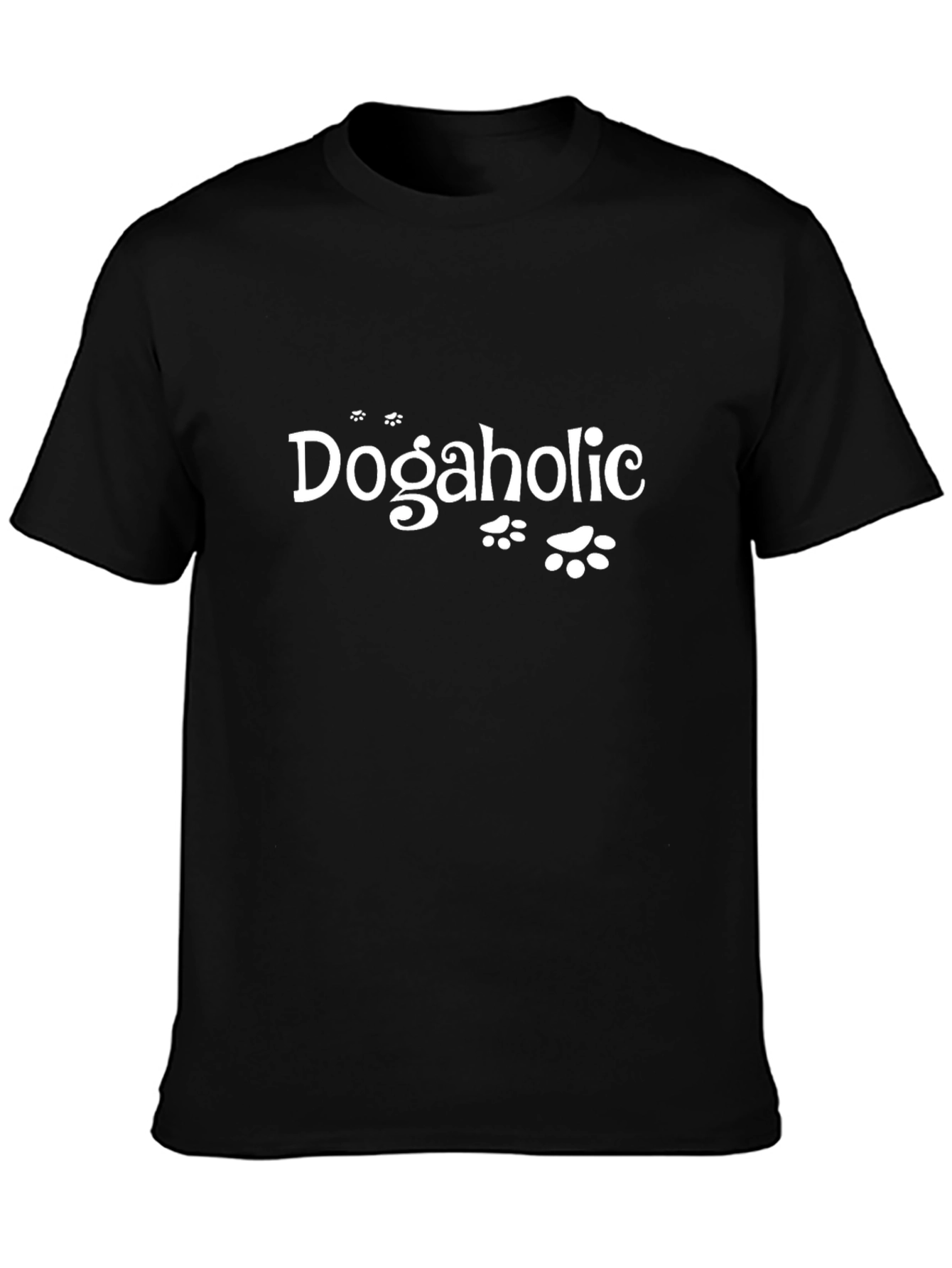 Dogaholic T-Shirt - Black Novelty Tee