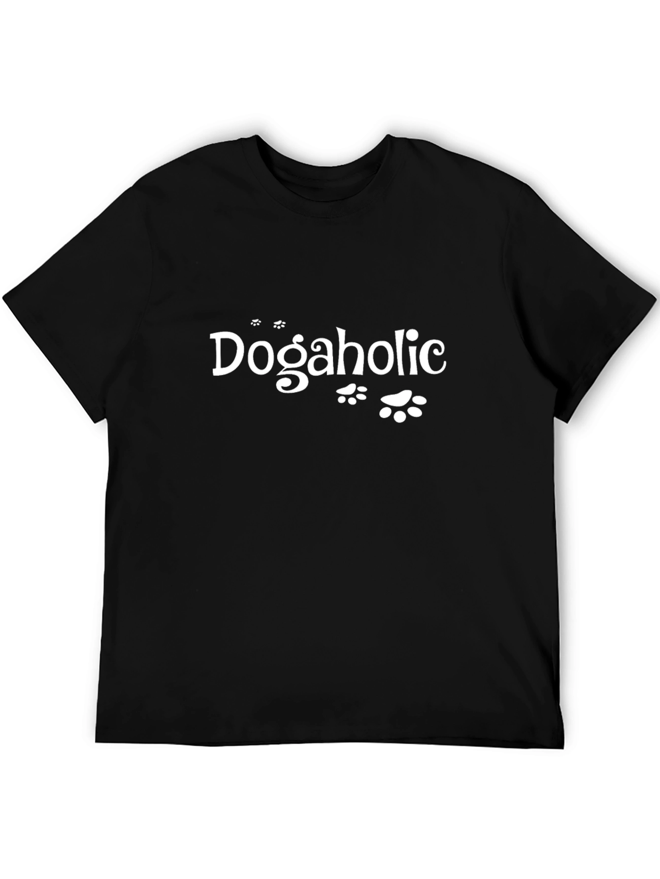 Dogaholic T-Shirt - Black Novelty Tee