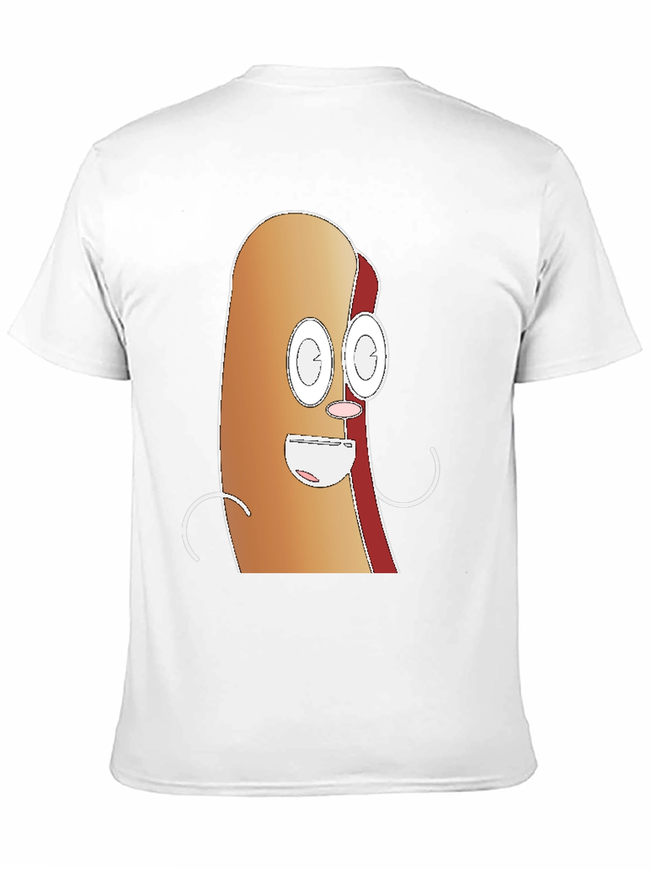 Funny Hot Dog Cartoon Graphic T-Shirt