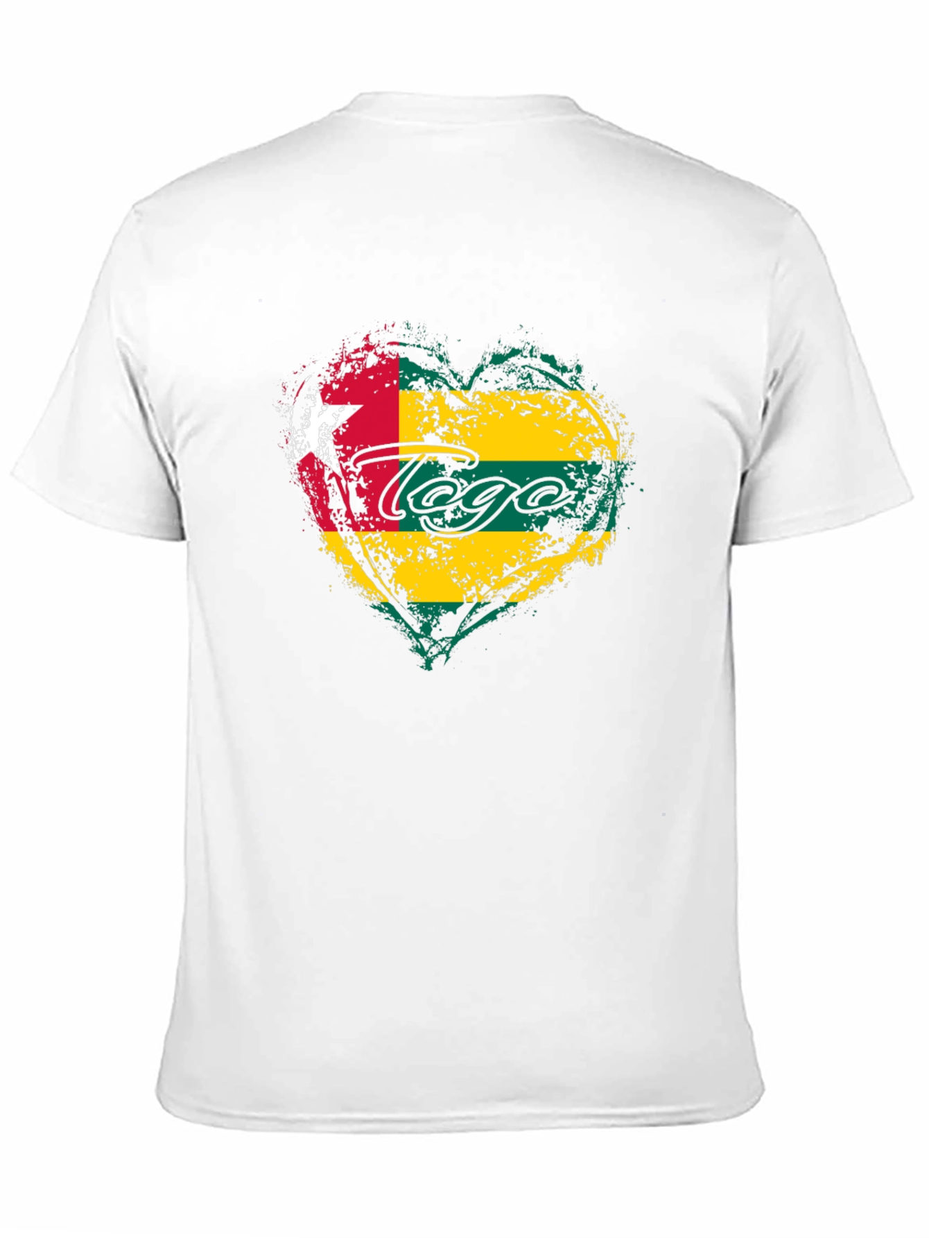 Togo Flag Heart T-Shirt - Show Your Pride!