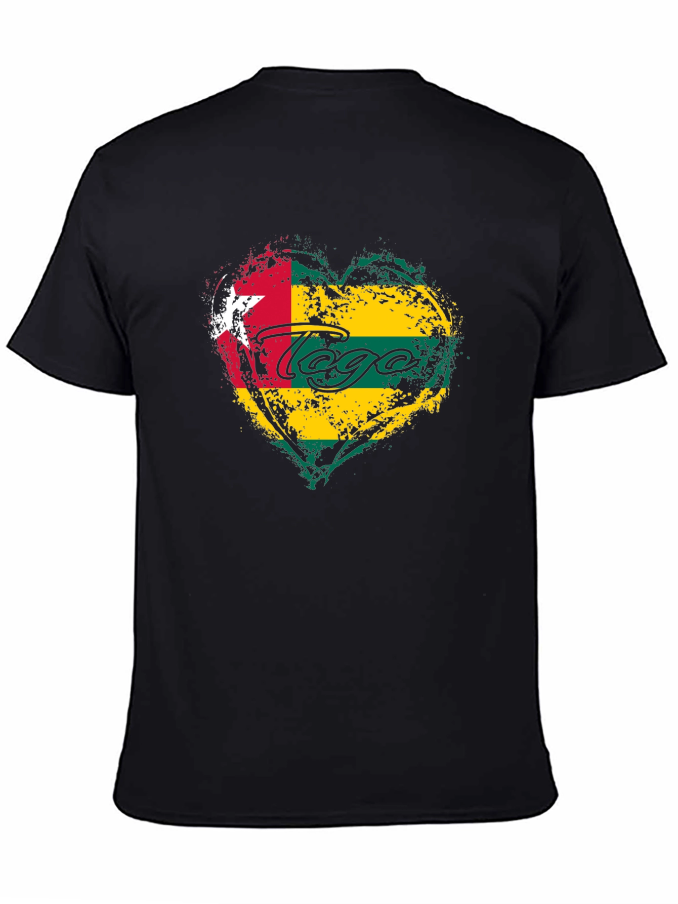 Togo Flag Heart T-Shirt - Show Your Pride!