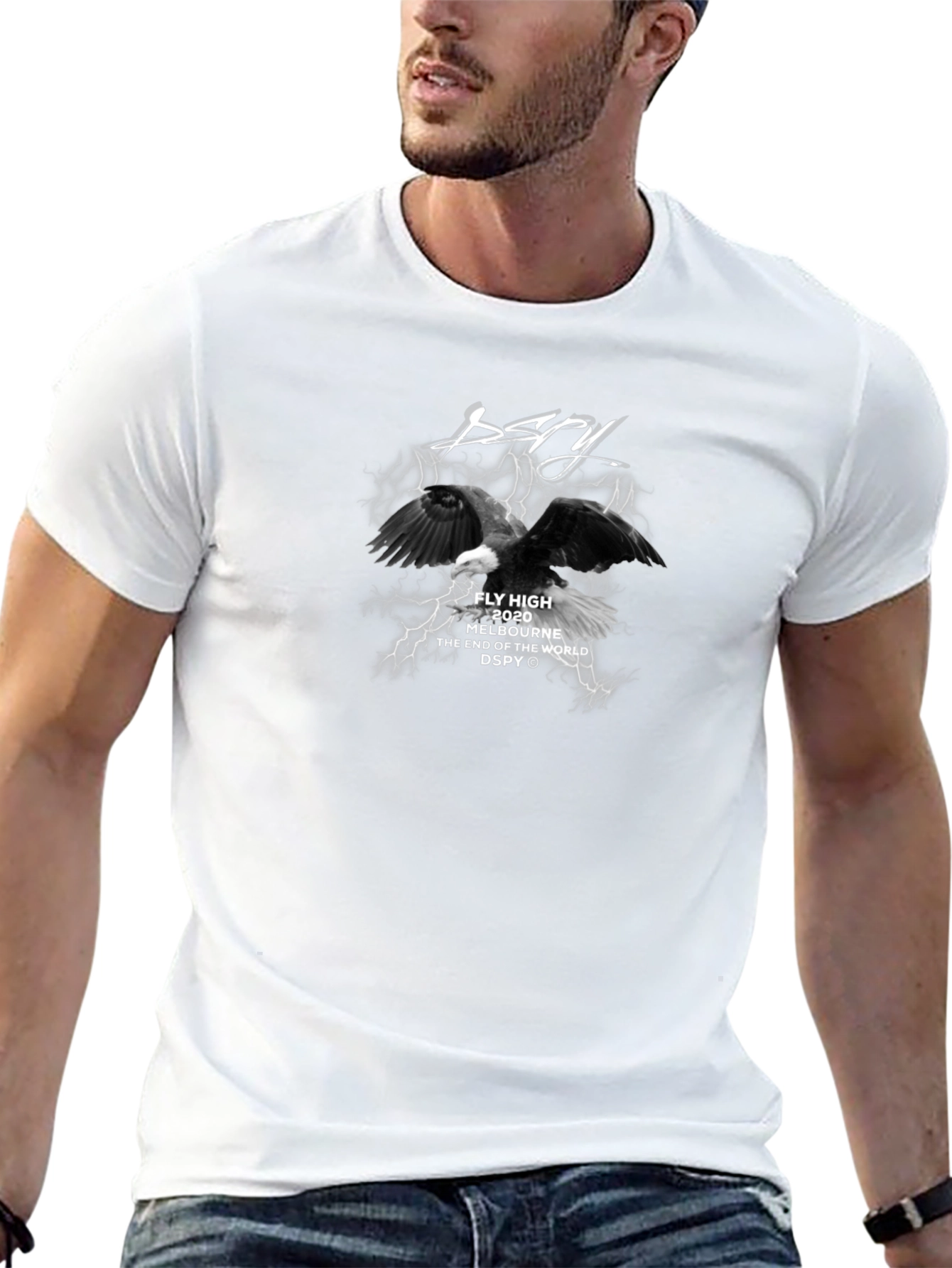 Dspy Fly High Graphic Black T-Shirt