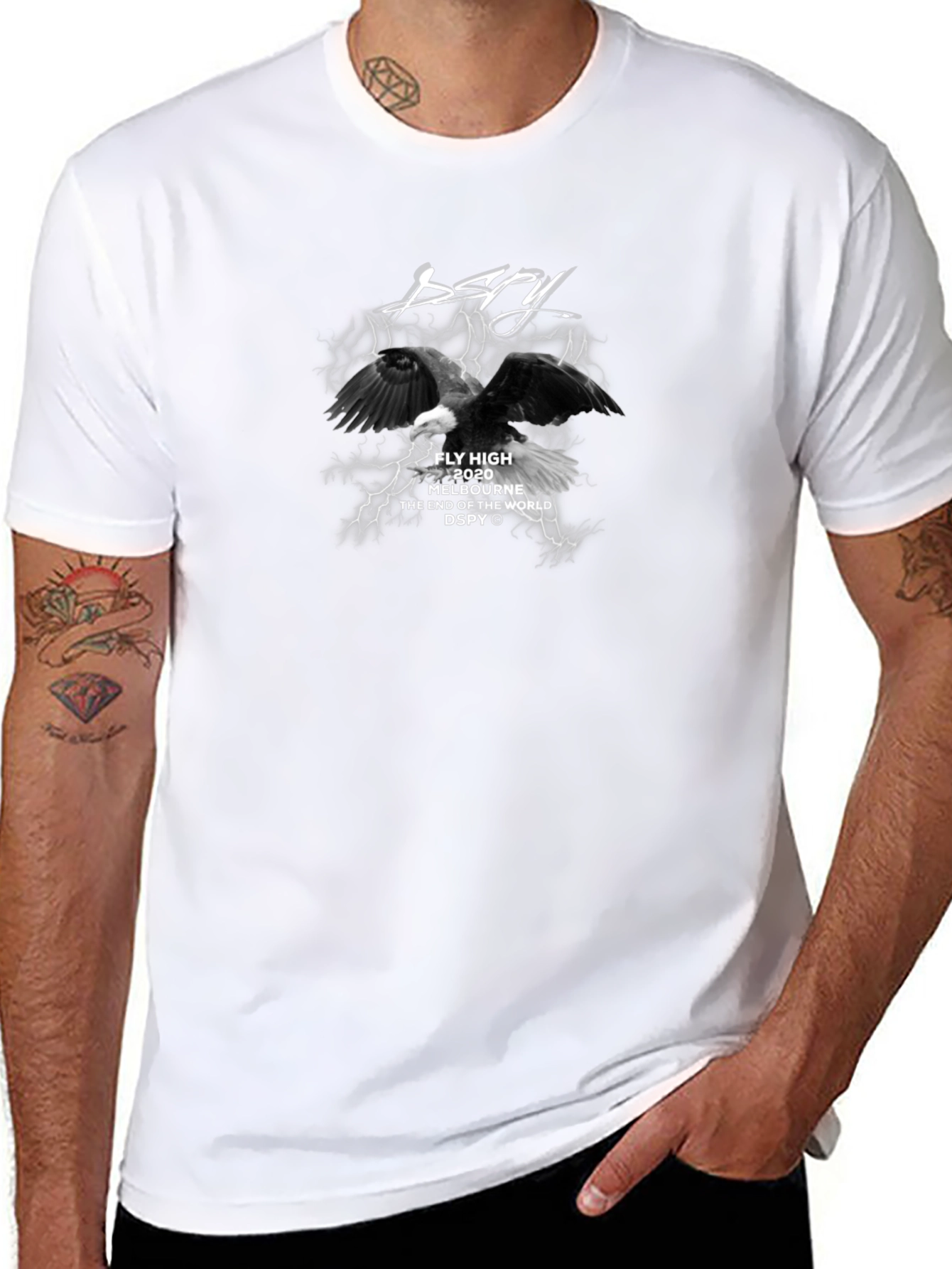 Dspy Fly High Graphic Black T-Shirt