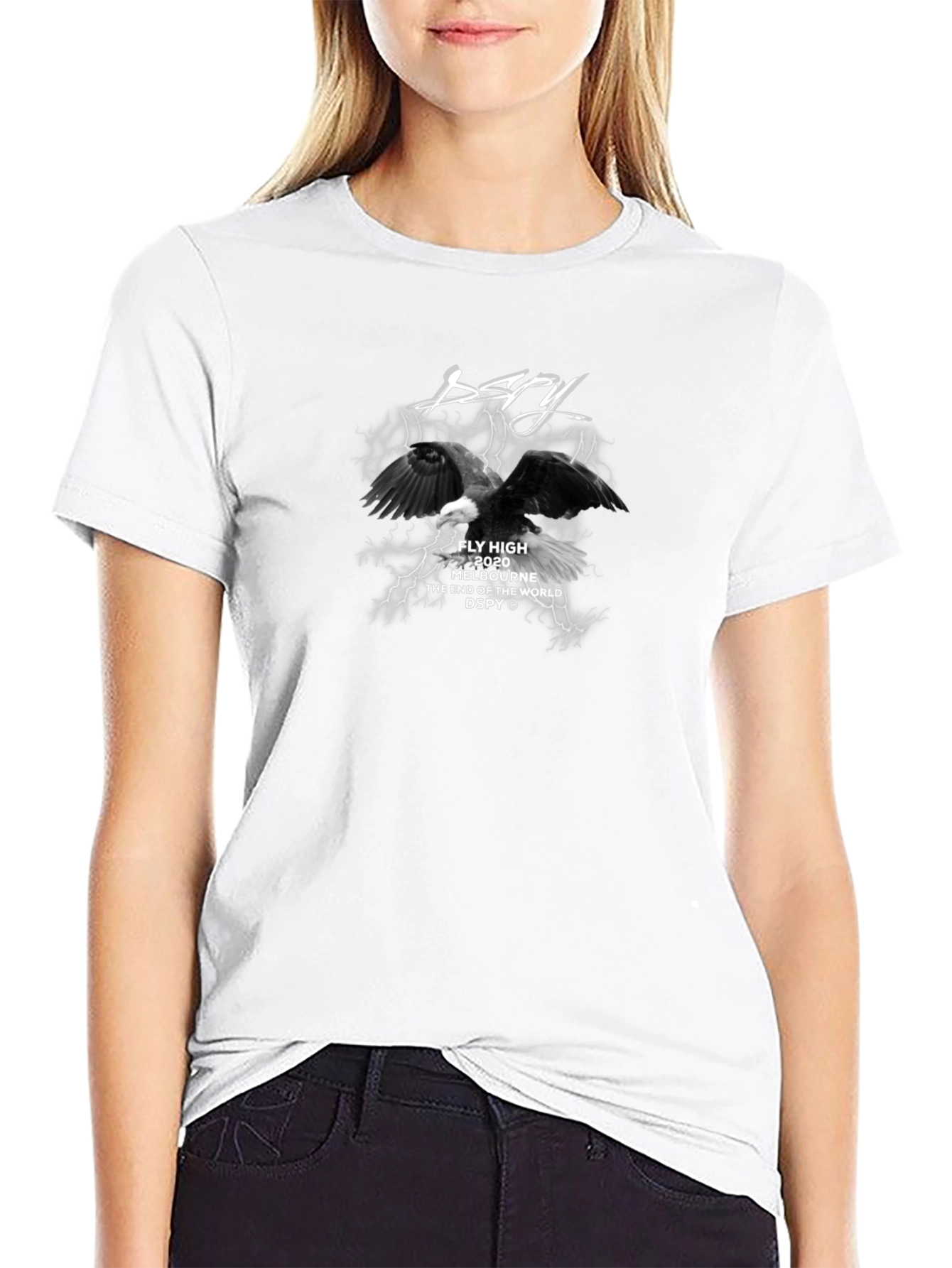 Dspy Fly High Graphic Black T-Shirt
