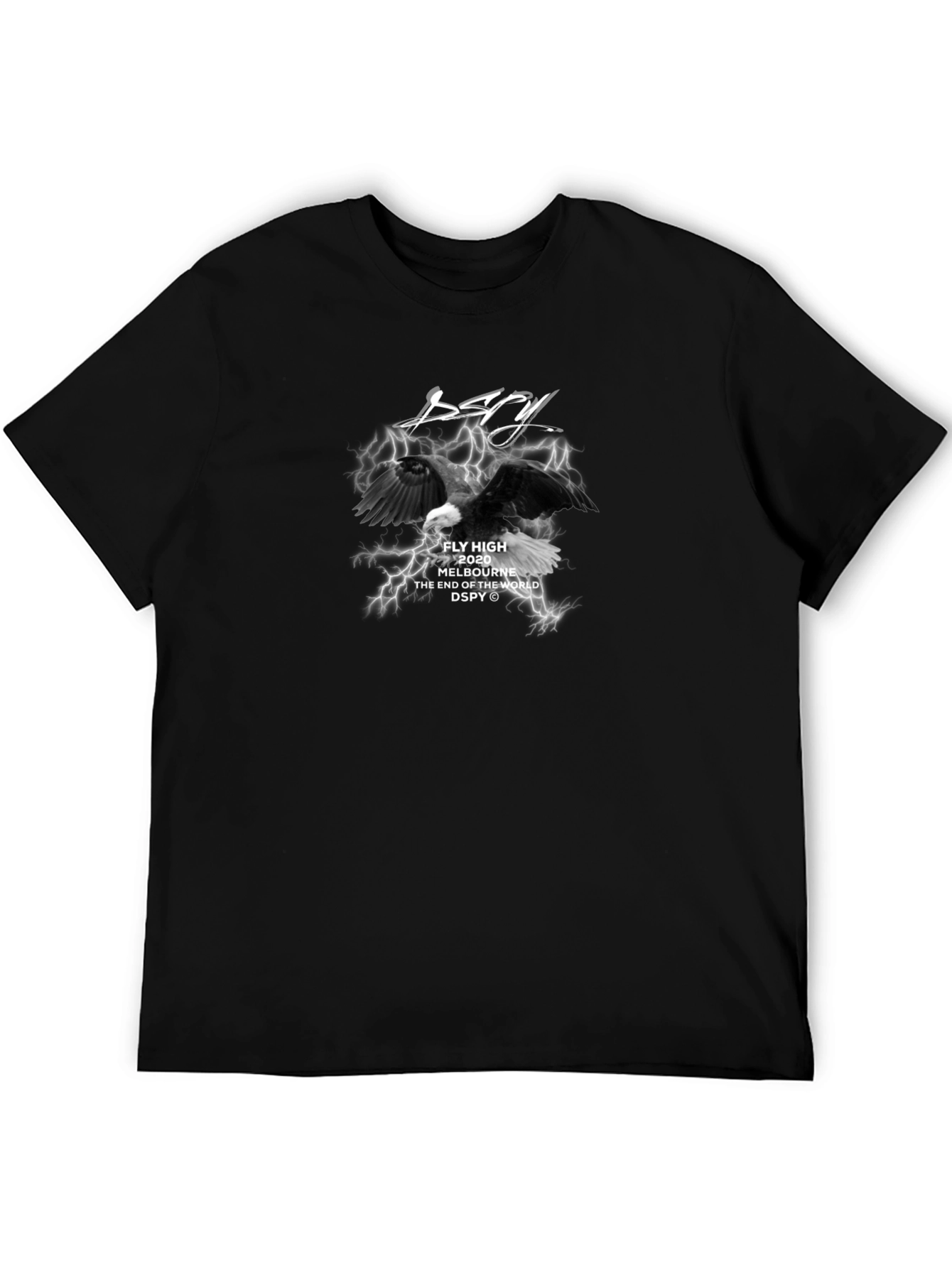 Dspy Fly High Graphic Black T-Shirt
