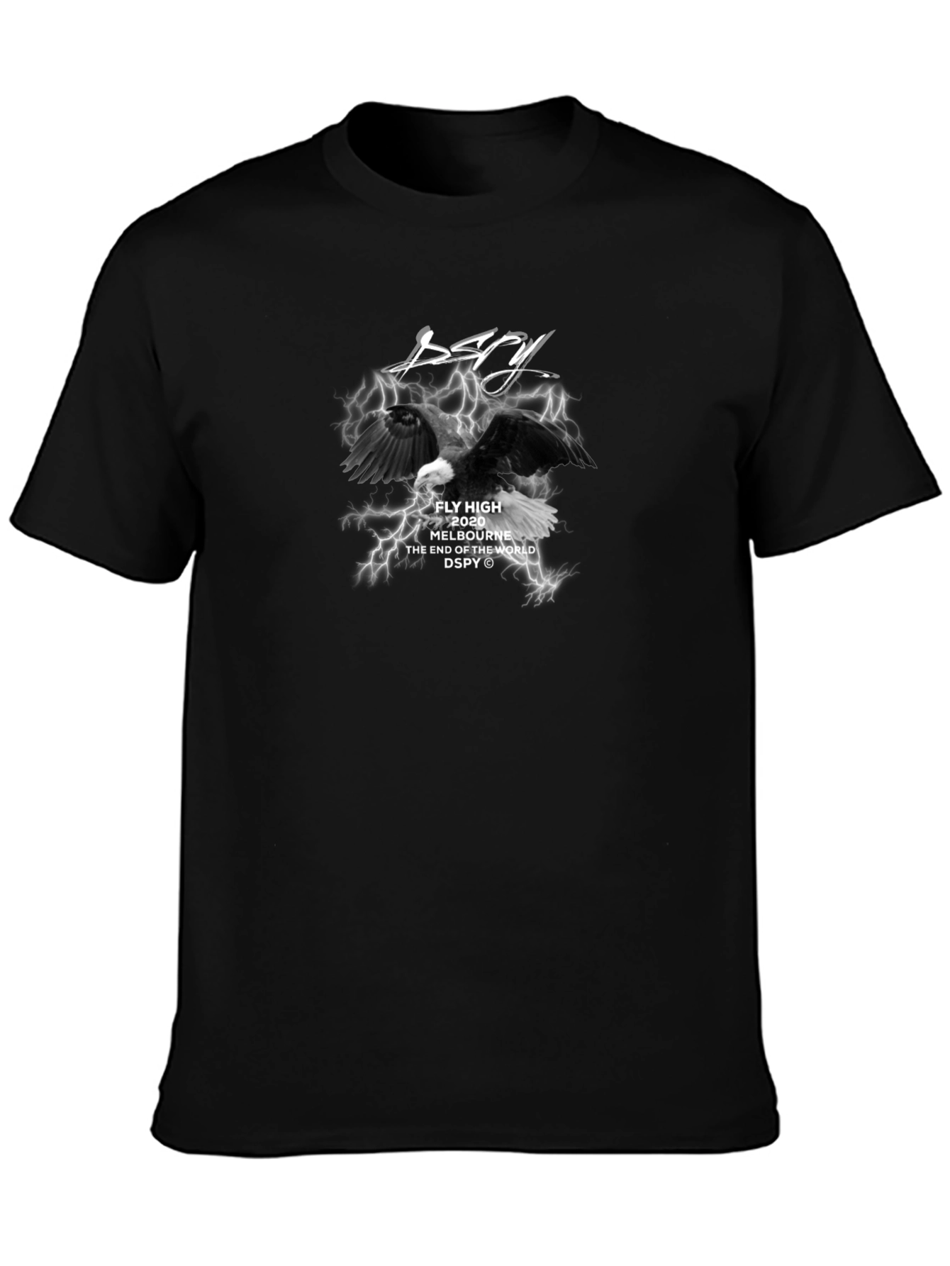 Dspy Fly High Graphic Black T-Shirt
