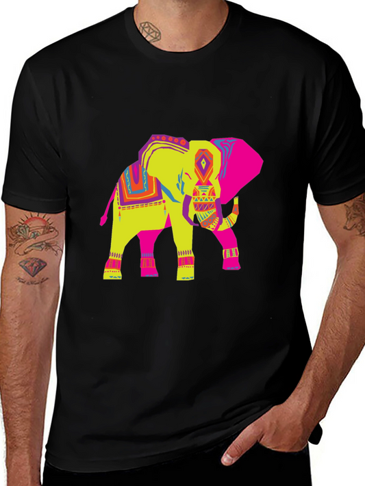 Vibrant Elephant Graphic Tee